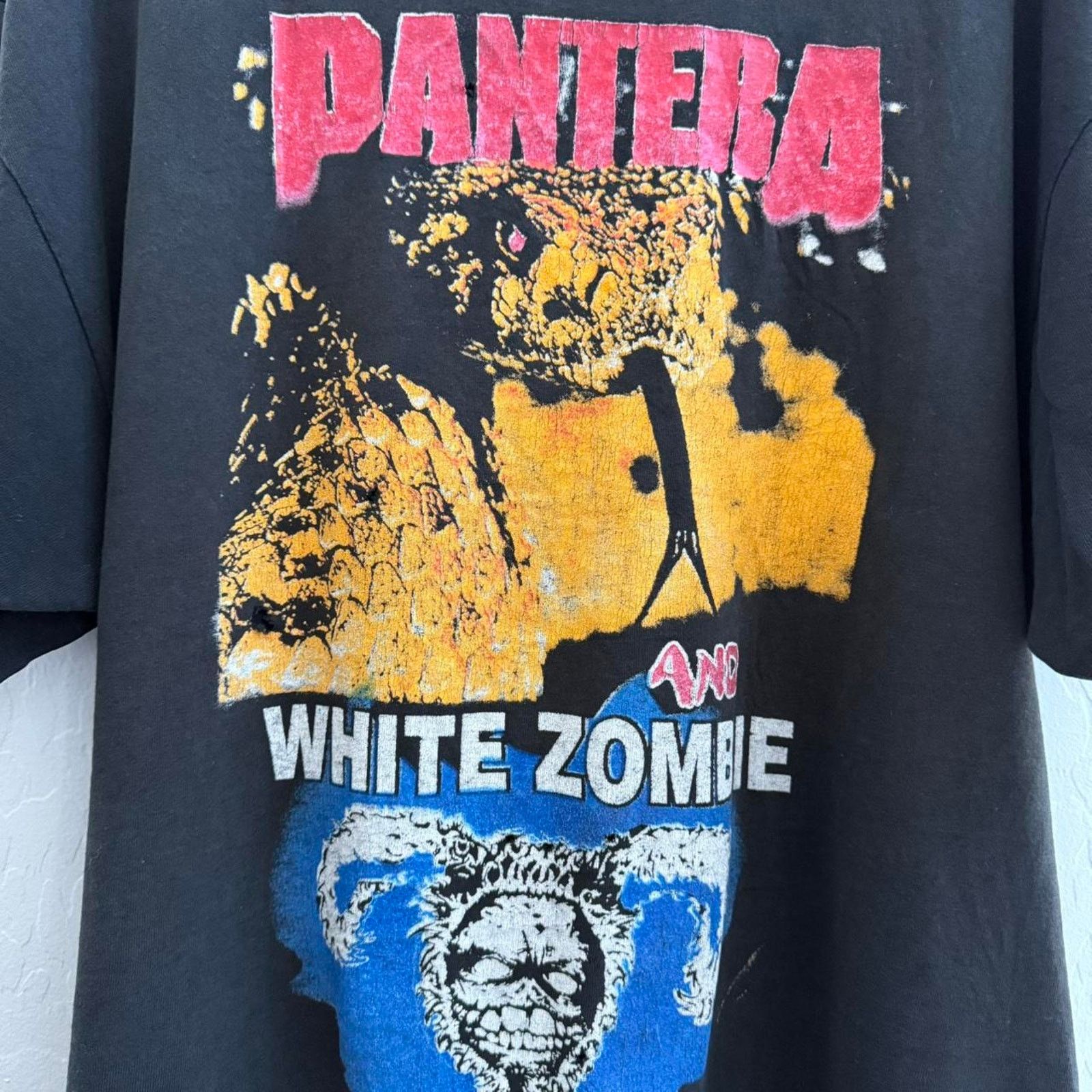 Other Vintage 1996 Pantera White Zombie Tour Tee Size US XL / EU 56 / 4 - 5 Thumbnail