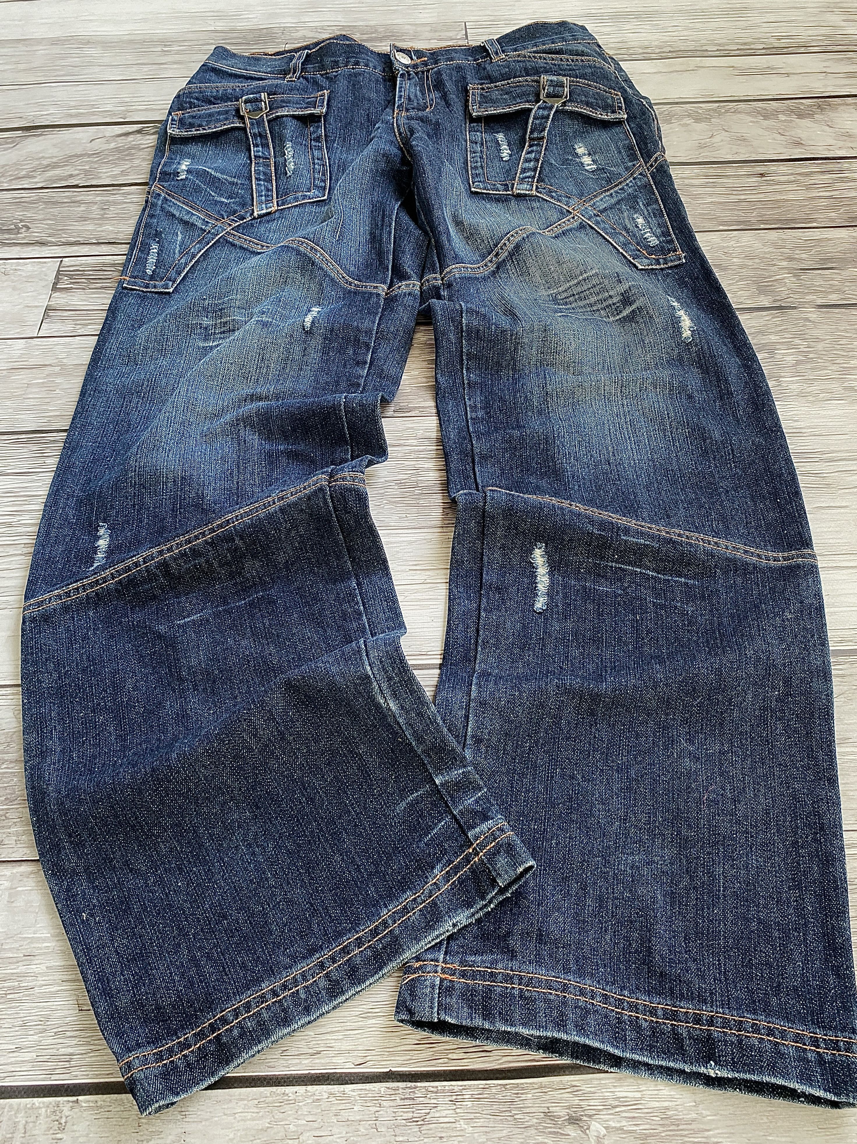 Japanese Brand Vintage Rick Owens Junya Watanabe Style Flared Jeans Size US 32 / EU 48 - 1 Thumbnail