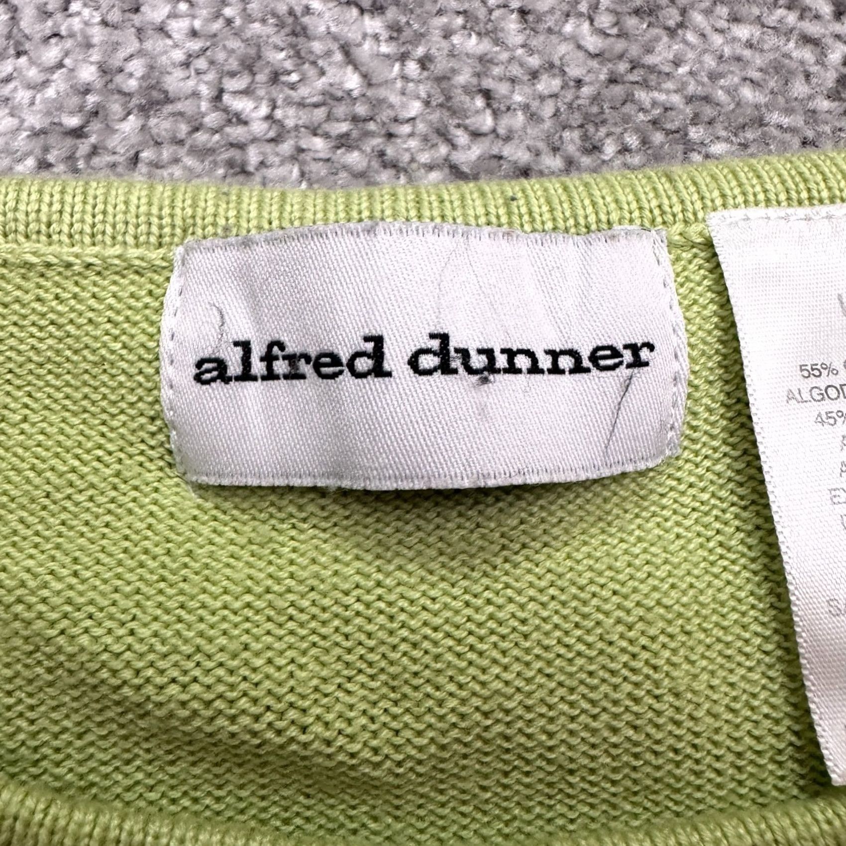 Vintage Alfred Dunner Embroidered Floral Short Sleeve Sweater Womens L Green Crew Neck Knit Pullover All Seasons Casual Bohemian Size L / US 10 / IT 46 - 5 Thumbnail