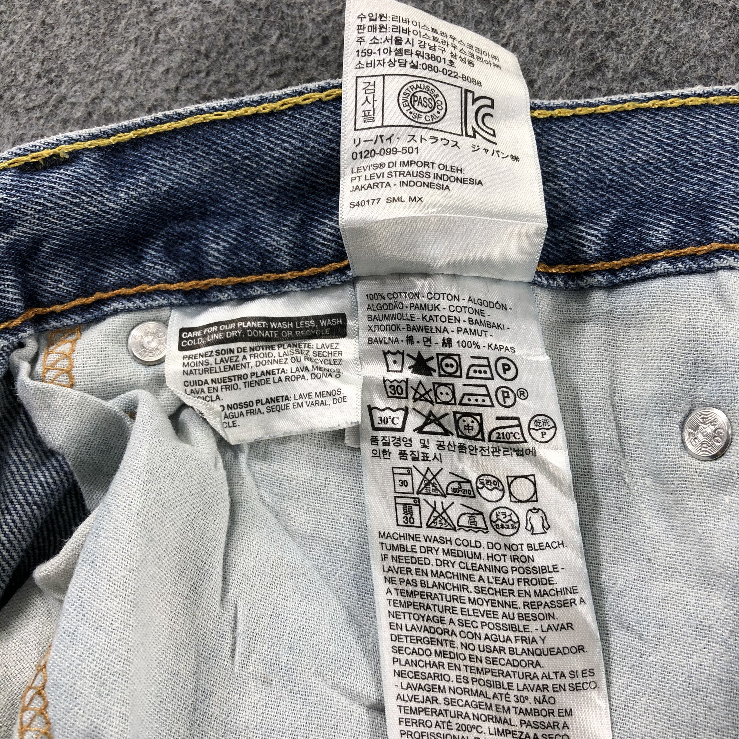 Levi's Vintage Blue Wash Levis 505 Jeans-J2492 Size US 40 / EU 56 - 12 Thumbnail