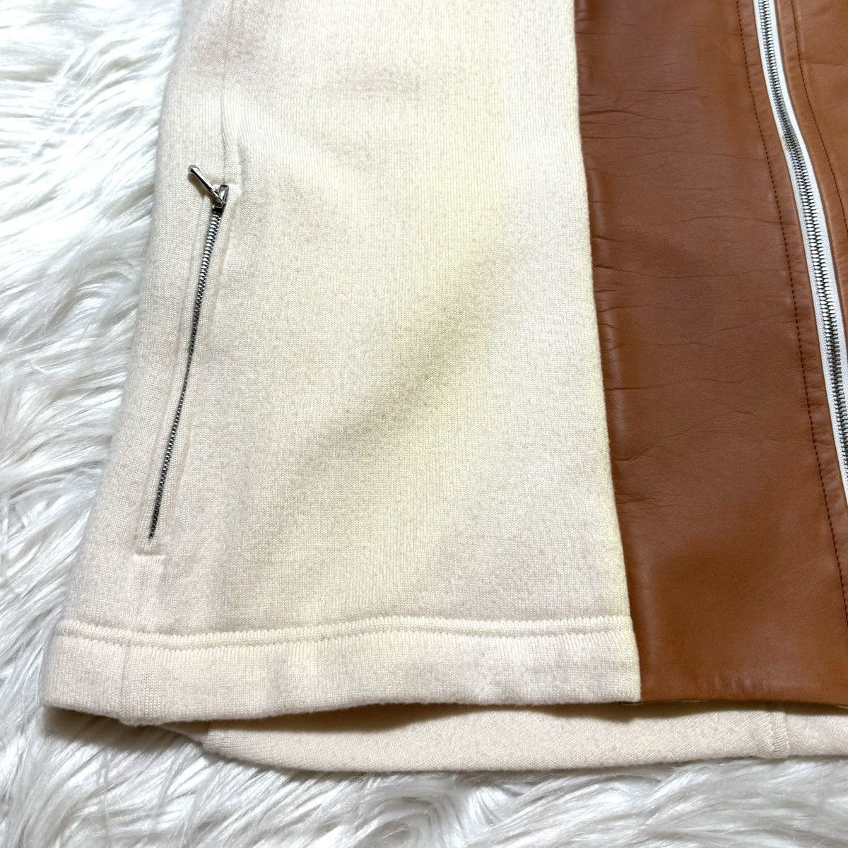 Hermes Hermes leather-switched 2-way size ZIP UP parka jacket 38 Size S / US 4 / IT 40 - 17 Thumbnail