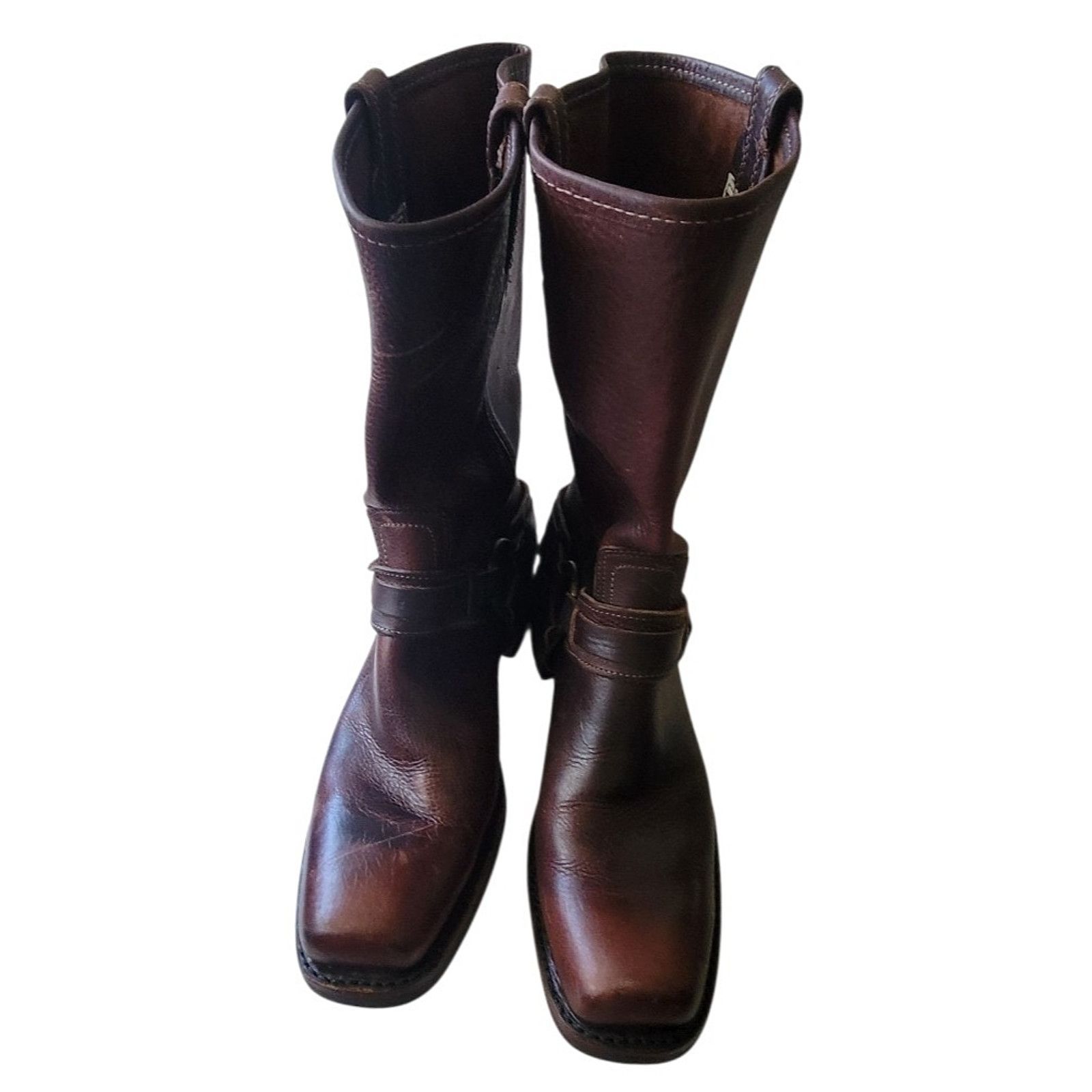Frye Frye Women’s Belted Harness Boots USA Made Size 10 Size US 10 / IT 40 - 4 Thumbnail