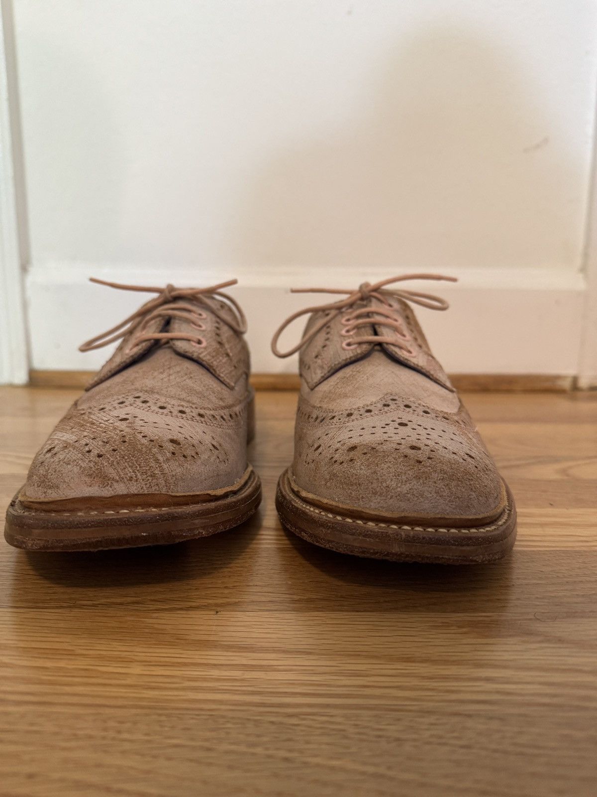 Paul Smith Paul Smith Mauve Pink Distressed Leather Derby US 10.5 Size US 10.5 / EU 43-44 - 2 Thumbnail