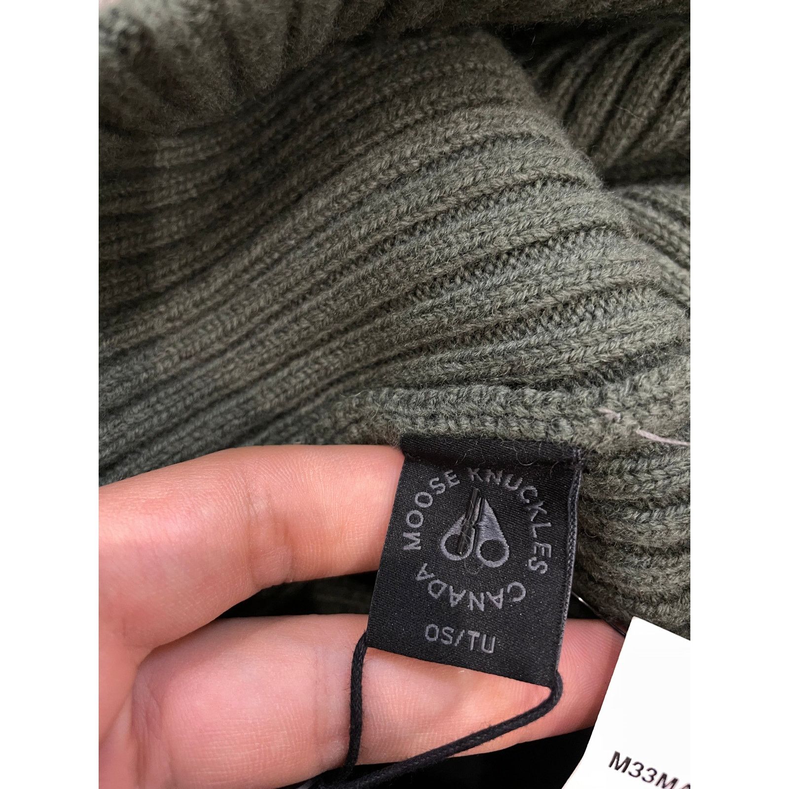 Moose Knuckles Moose Knuckles Beanie Olive OS New Size ONE SIZE - 4 Thumbnail