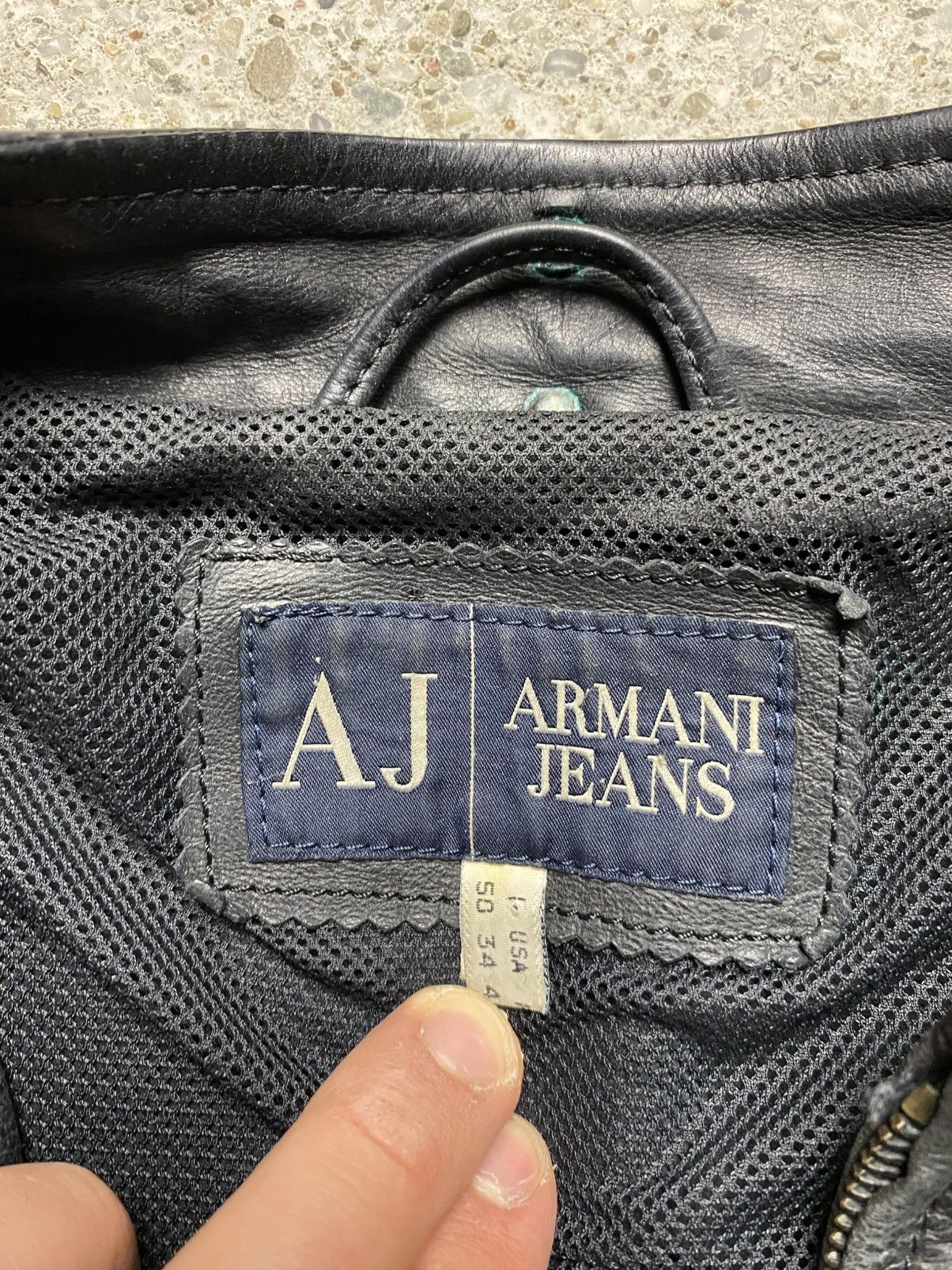 Emporio Armani Armani jeans leather jacket vintage avantgarde archive retro Size US M / EU 48-50 / 2 - 3 Thumbnail