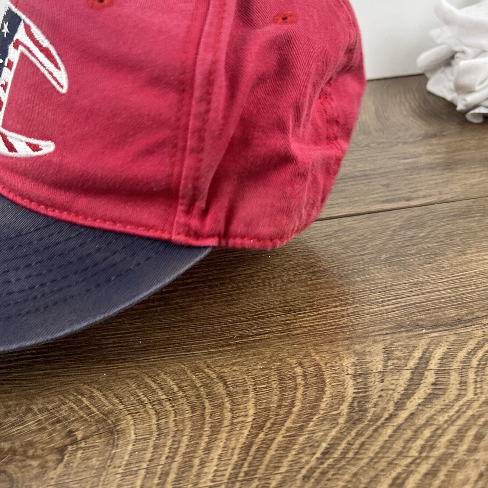 Champion Champion Brand Hat Champion Snapback Adjustable Hat Red Hat Size ONE SIZE - 7 Thumbnail