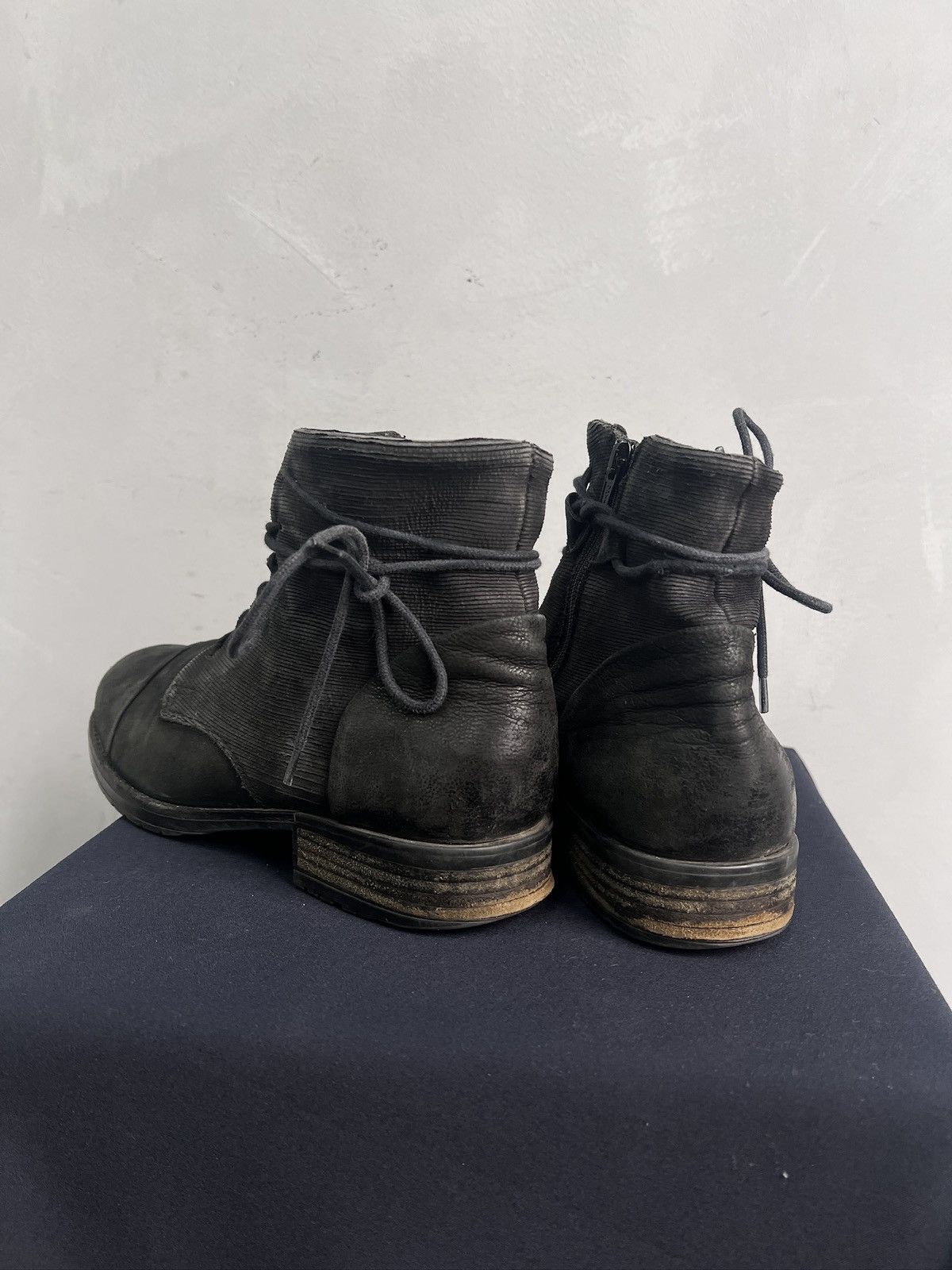 MoMA Desert combat boots avant garde CCP style leather 90s Size US 8 / EU 41 - 7 Thumbnail