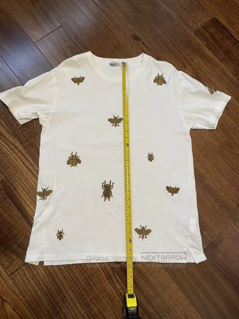 Valentino Valentino White embroidered T-shirt Size L / US 10 / IT 46 - 4 Thumbnail