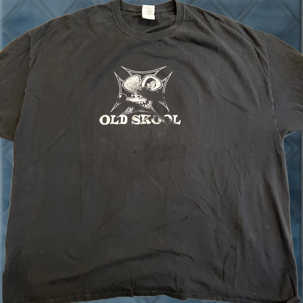 Gildan Rat Fink Rats Hole Custom Choppers Old Skool Big Daddy Roth T Shirt 3XL Size US XXL / EU 58 / 5 - 1 Thumbnail