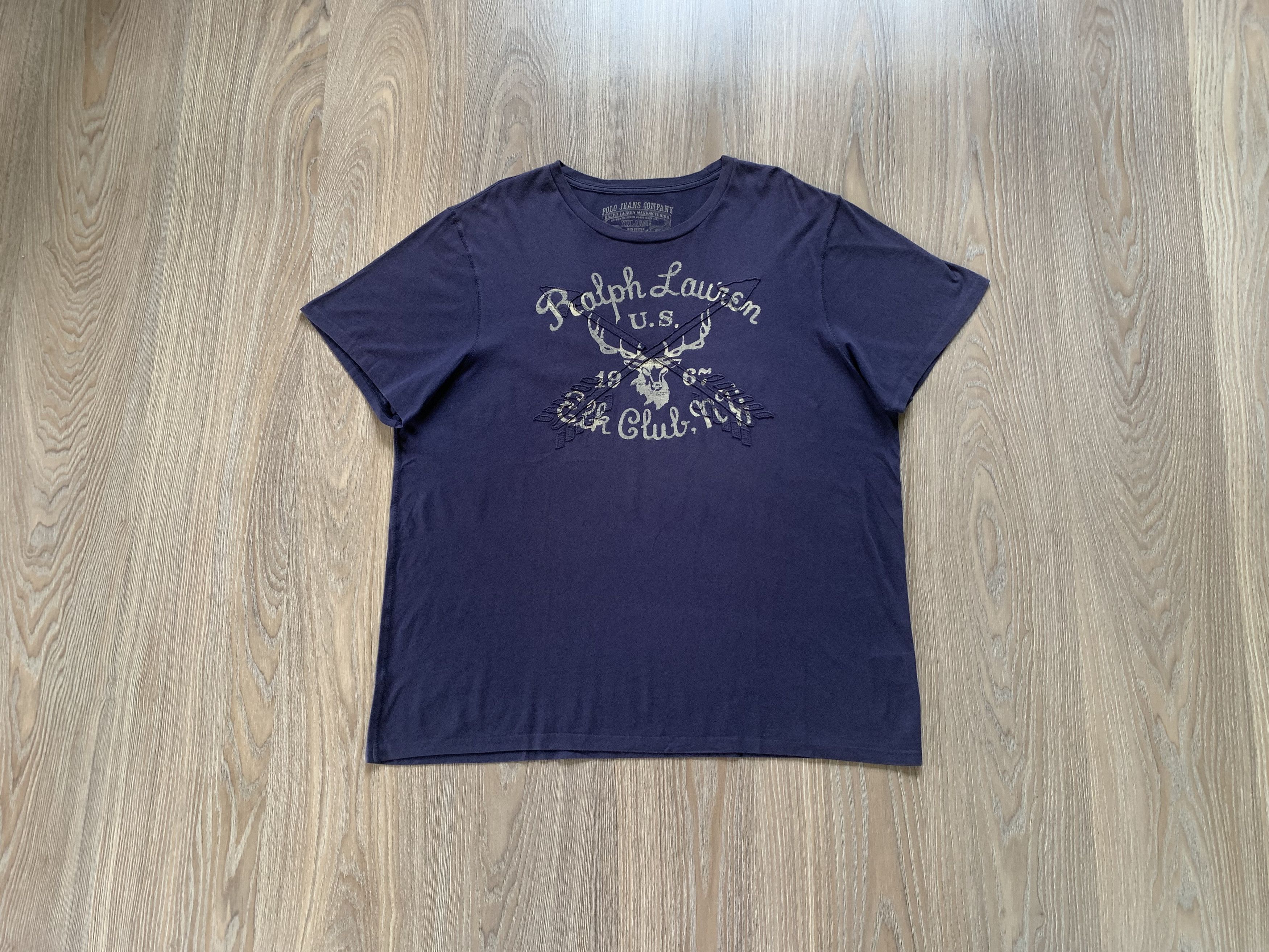 Polo Ralph Lauren × Ralph Lauren × Vintage Polo Ralph Lauren Vintage Printed T-Shirt Size US XXL / EU 58 / 5 - 1 Thumbnail