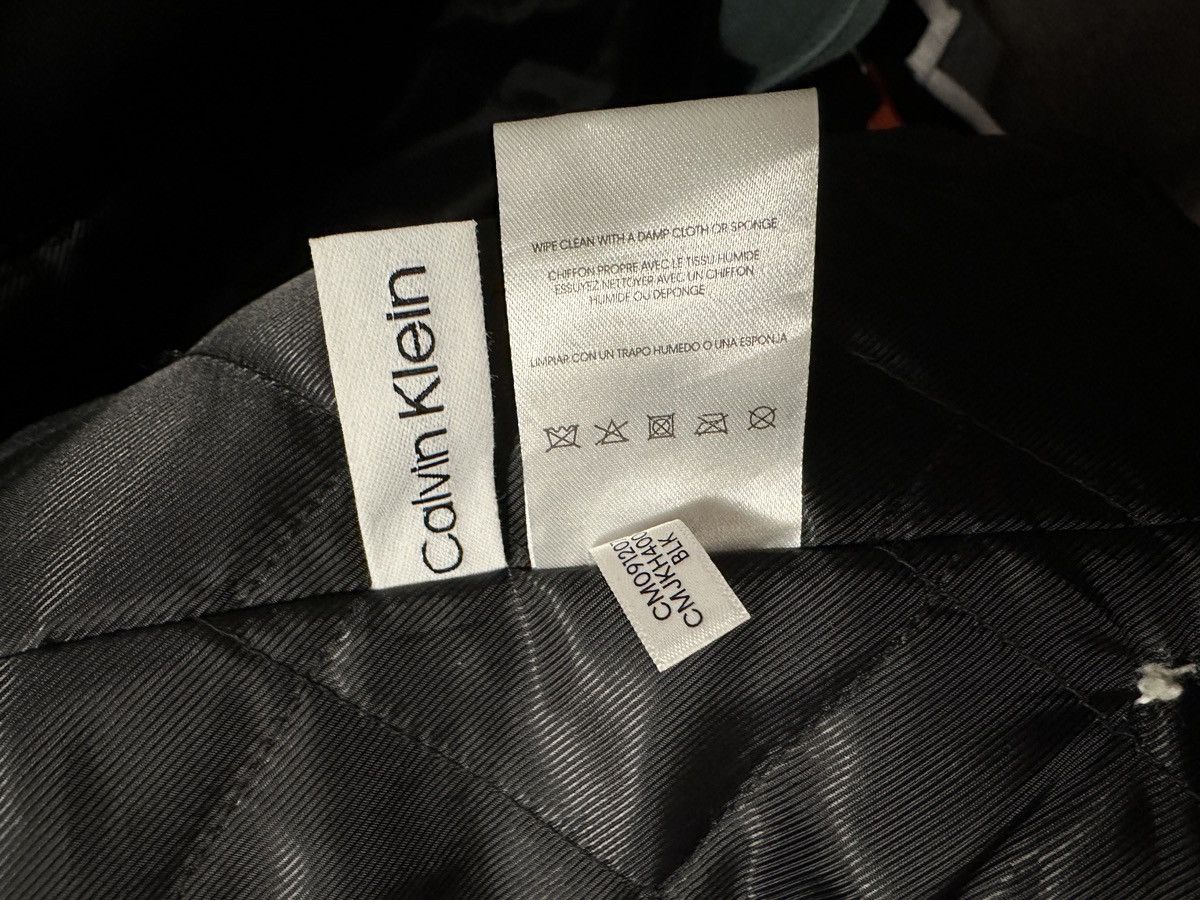 Calvin Klein × Japanese Brand Sashiko black leather jacket Size US XXL / EU 58 / 5 - 6 Thumbnail