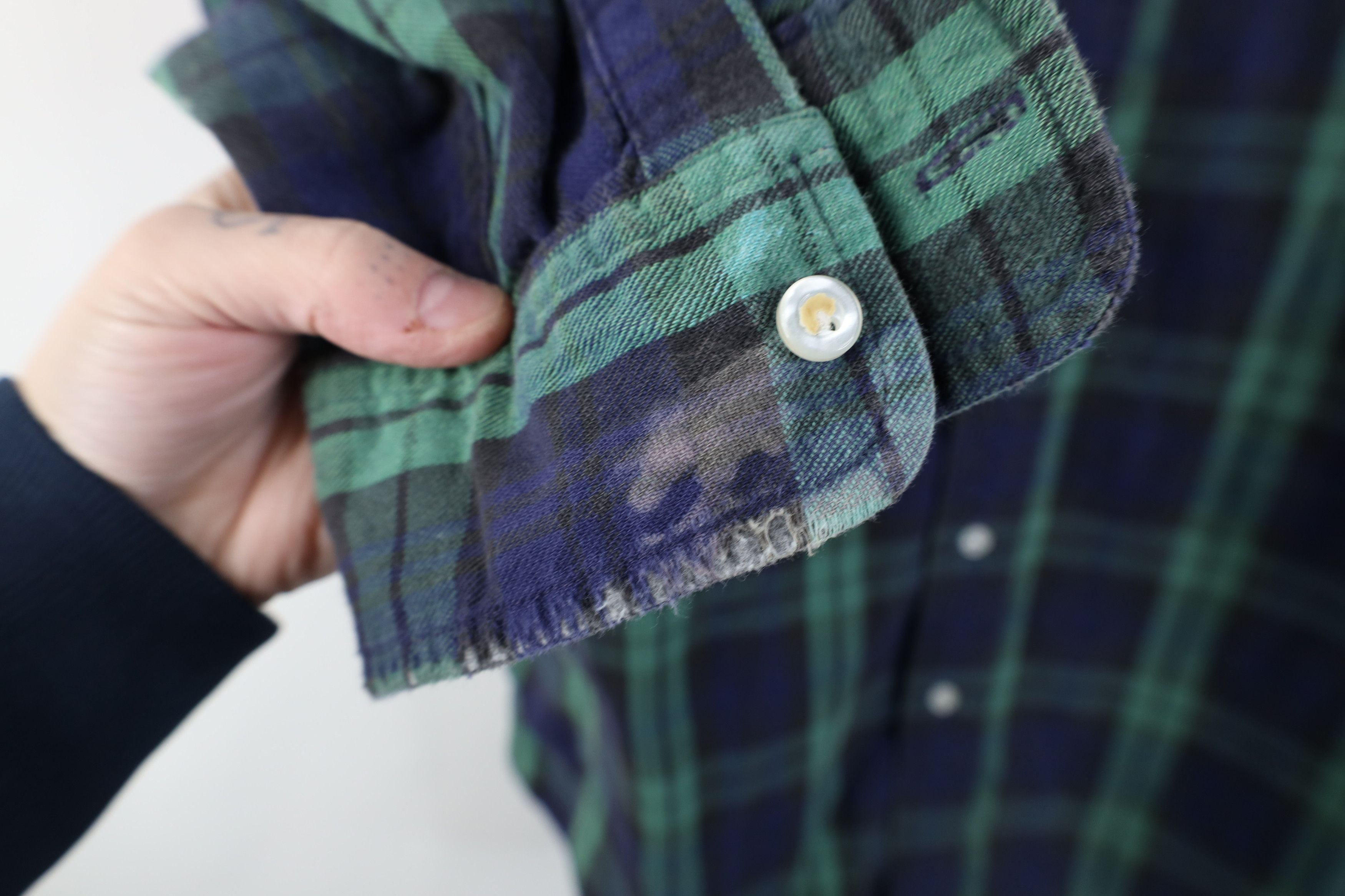 L.L. Bean Vintage 70s LL Bean Flannel Collared Button Shirt USA Size US L / EU 52-54 / 3 - 10 Thumbnail