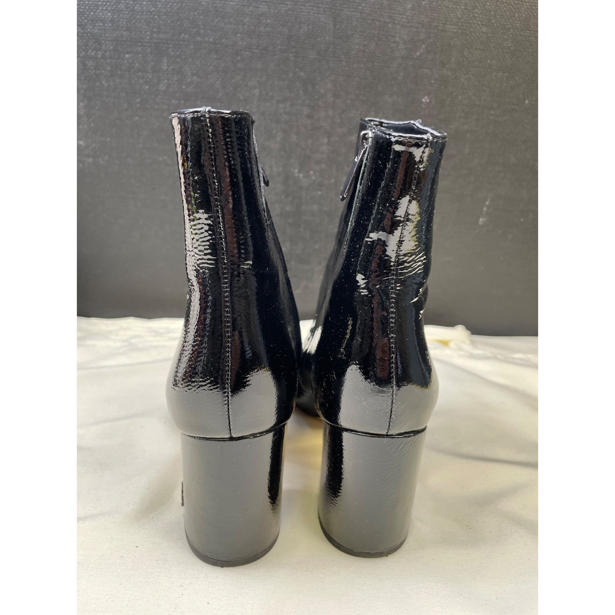 Sam Edelman Sam Edelman Womens Black Leather Ankle Boots Shoes Heels 3" Size US 7.5 / IT 37.5 - 4 Thumbnail