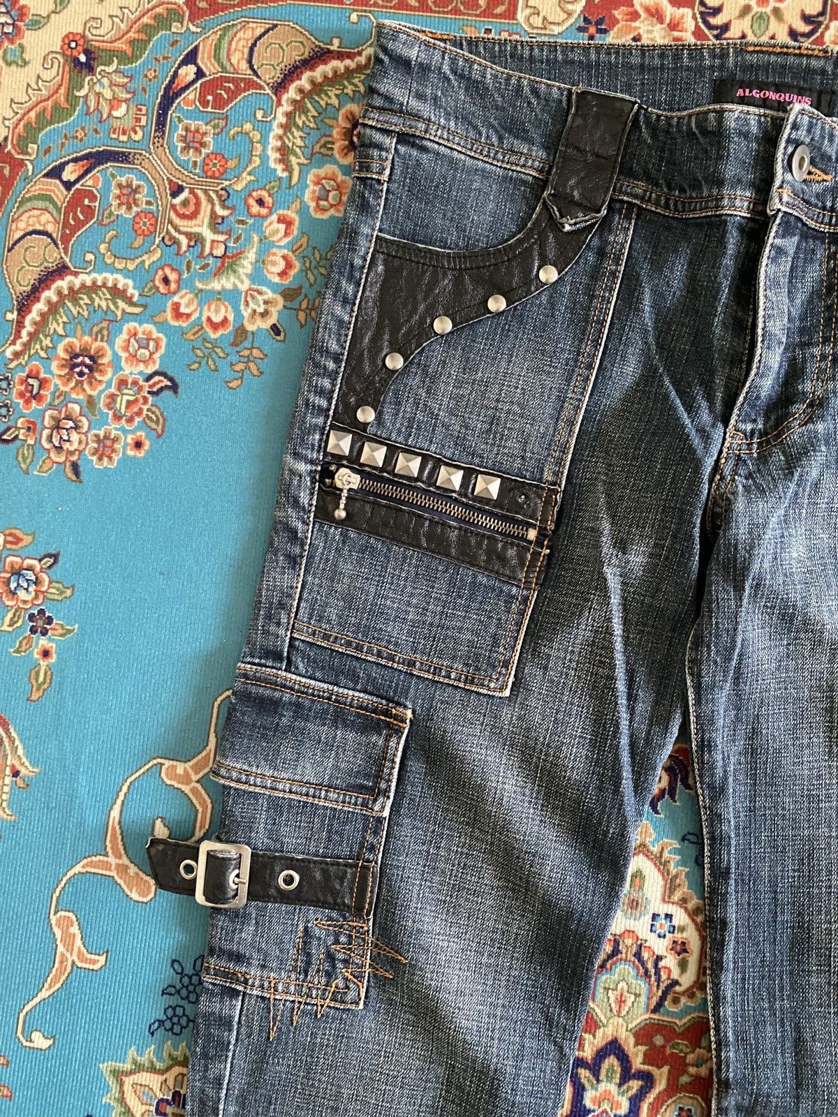 Japanese Brand × Seditionaries Japanese Brand Algonquins Multipocket Studded Punk Denim Size US 32 / EU 48 - 7 Thumbnail