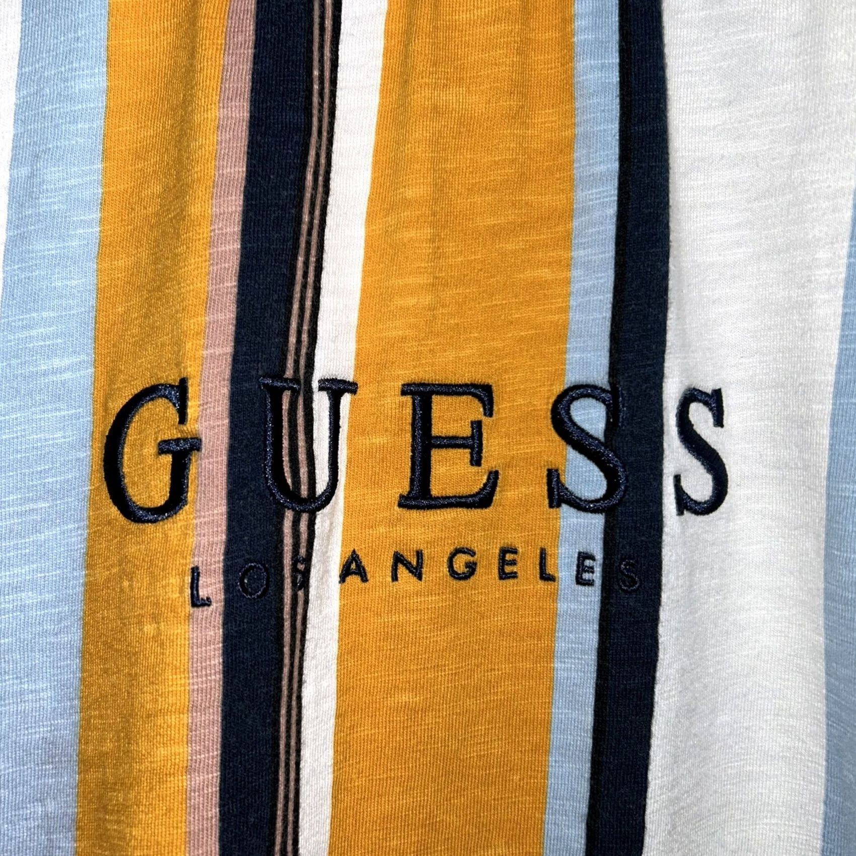 Guess Guess Originals Striped T-Shirt Multicolor Short Sleeve Tee Medium Size US M / EU 48-50 / 2 - 3 Thumbnail