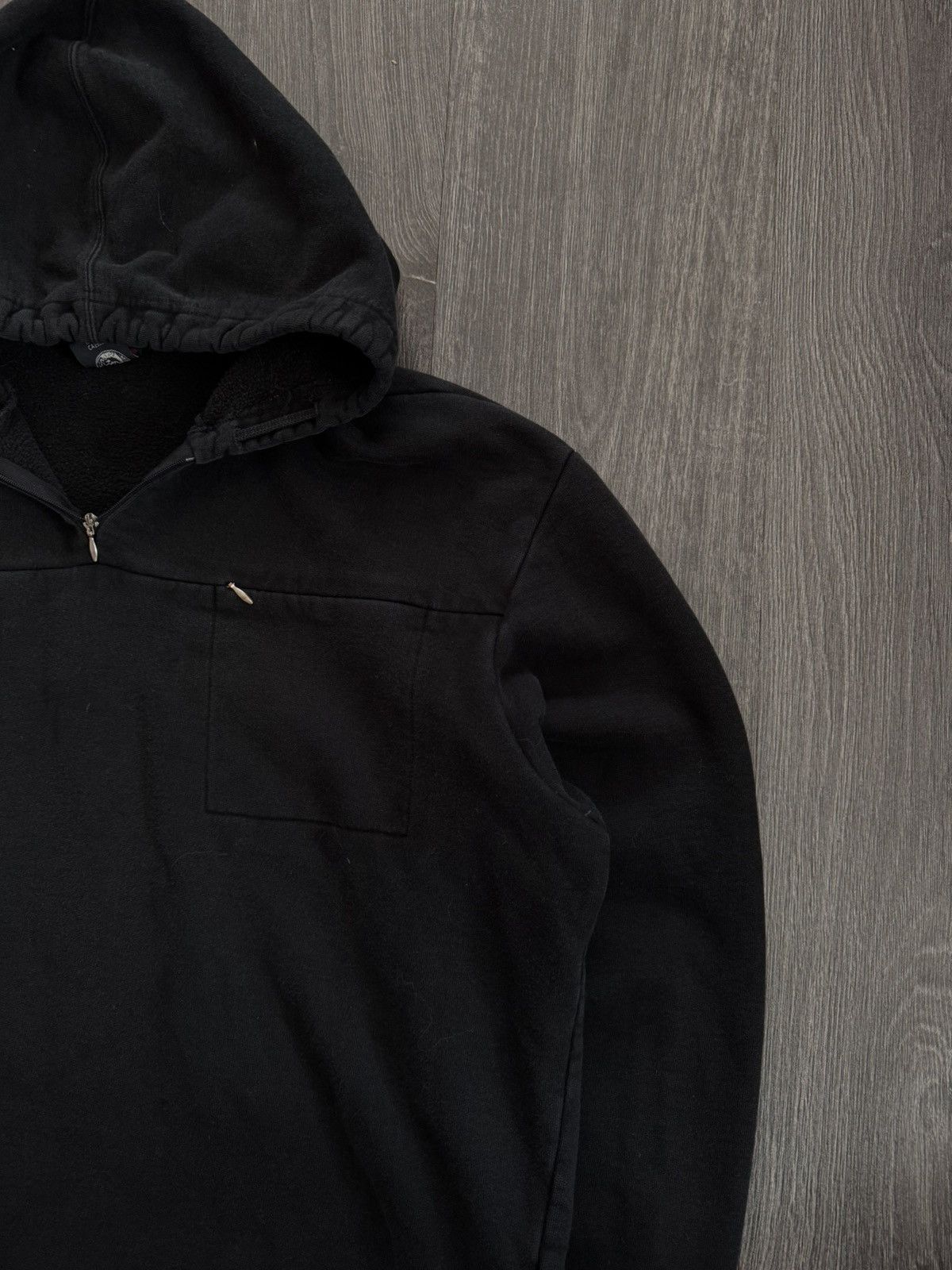 Diesel 90s Vintage Diesel Black Hoodie Size US XL / EU 56 / 4 - 3 Thumbnail