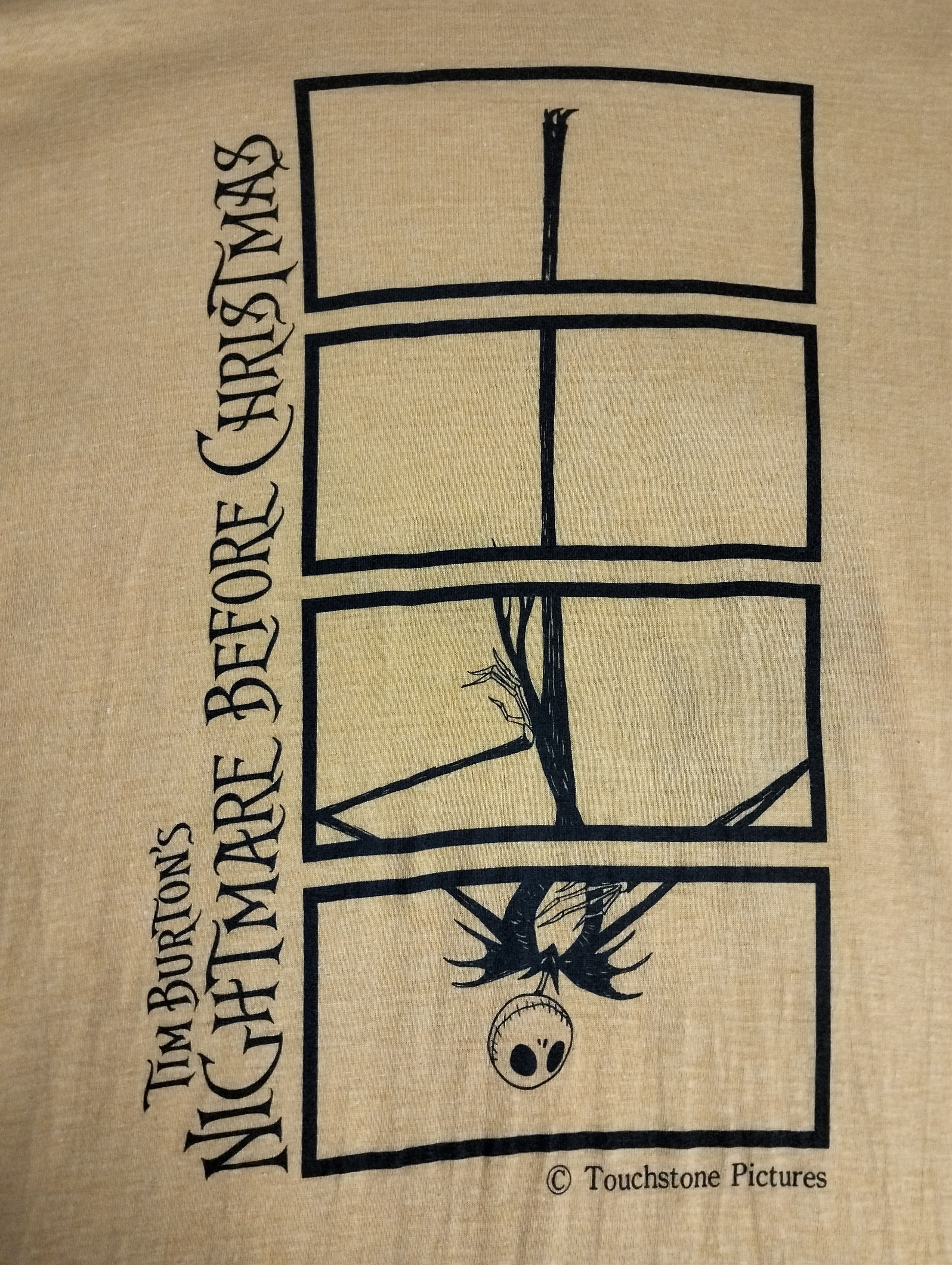 Cartoon Network × Disney × Vintage Vintage Tim Burton's Nightmare Before Christmas Tshirt 90's Size US M / EU 48-50 / 2 - 4 Thumbnail