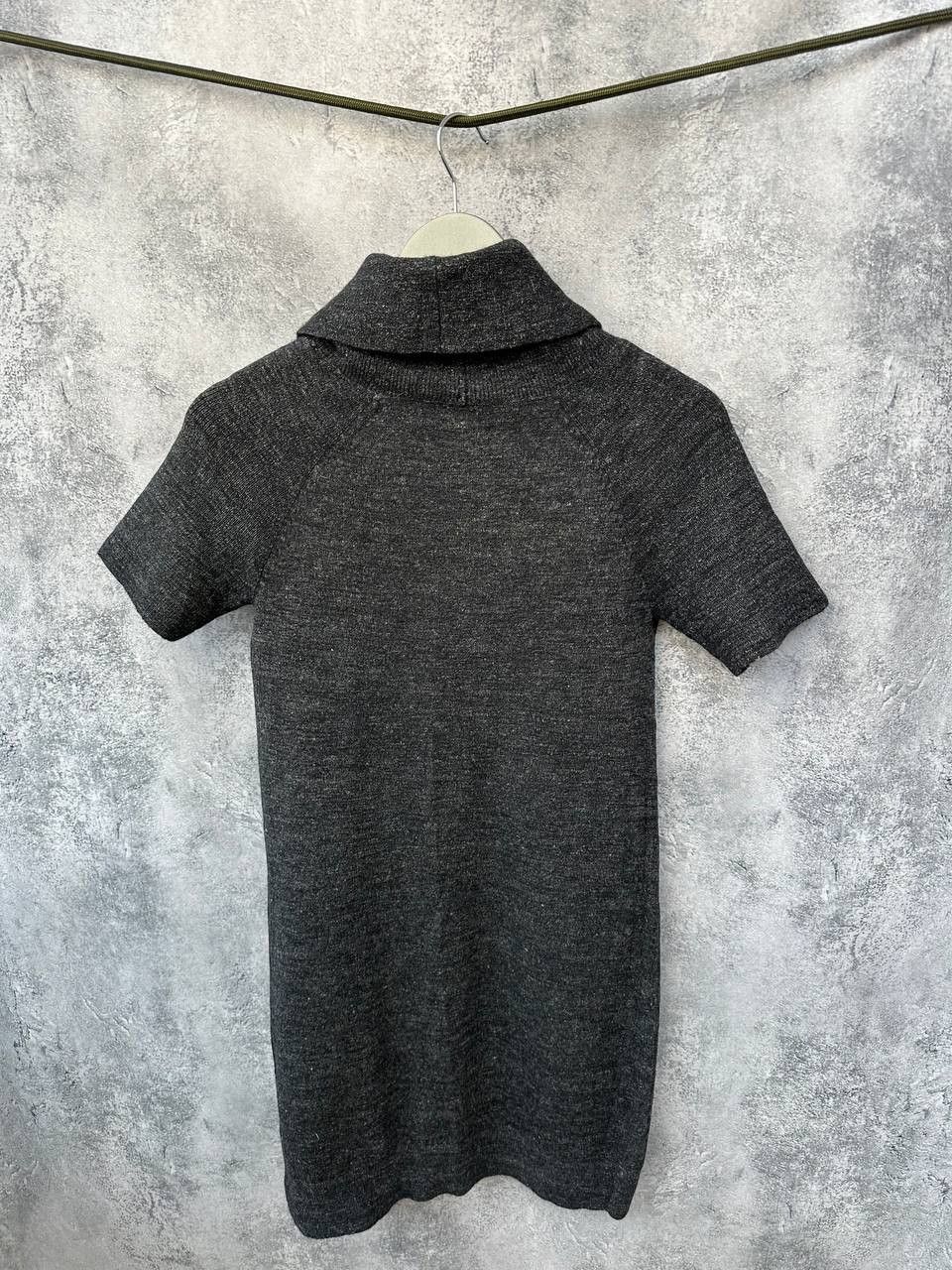 Other TOAST Wool/Linen Turtleneck Dress Dark Charcoal Short Sleeve Size M / US 6-8 / IT 42-44 - 3 Thumbnail