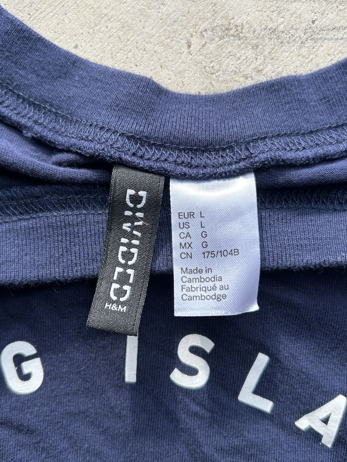 Other H&M Navy “Brooklyn / Long Island” Graphic Tee – Size L Size L / US 10 / IT 46 - 2 Thumbnail