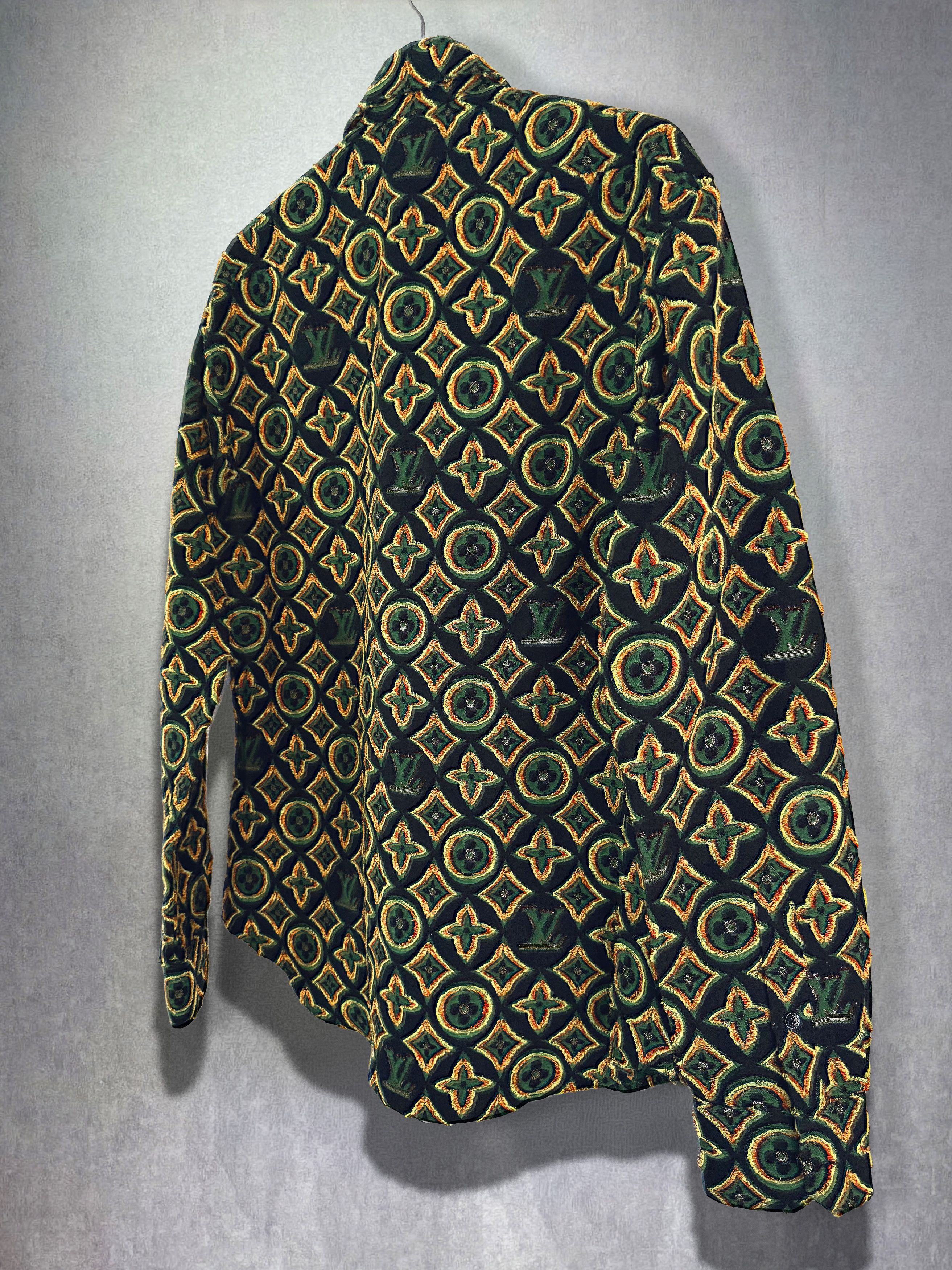 Louis Vuitton LV Jacquard Fil Coupé Shirt Size US L / EU 52-54 / 3 - 4 Thumbnail