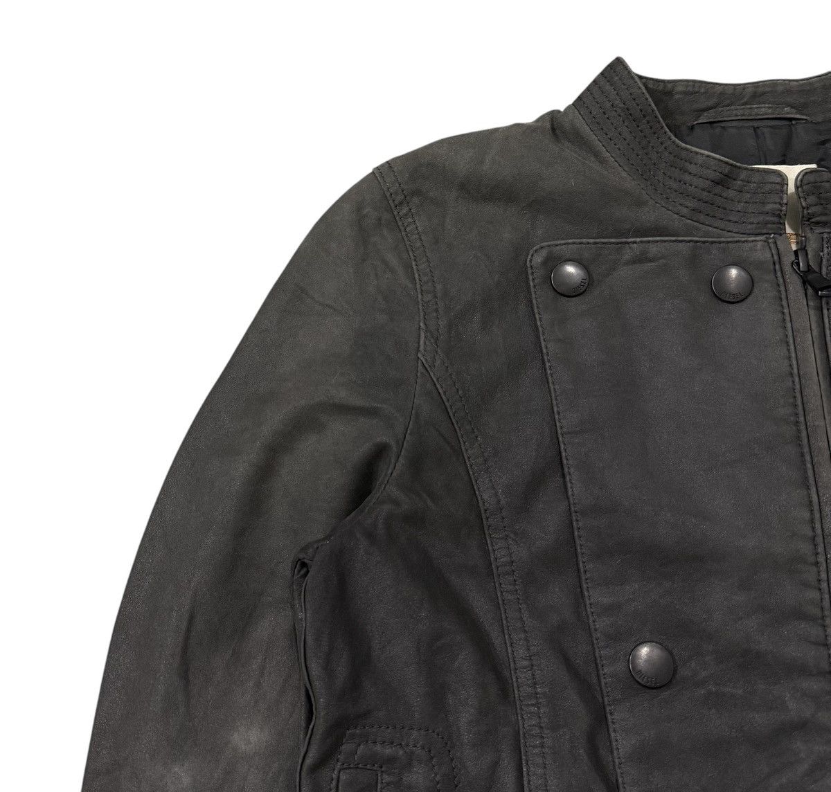 Diesel Black Gold Vintage Diesel Lamb Leather Avant Garde Inspired Jacket Size XS / US 0-2 / IT 36-38 - 5 Thumbnail