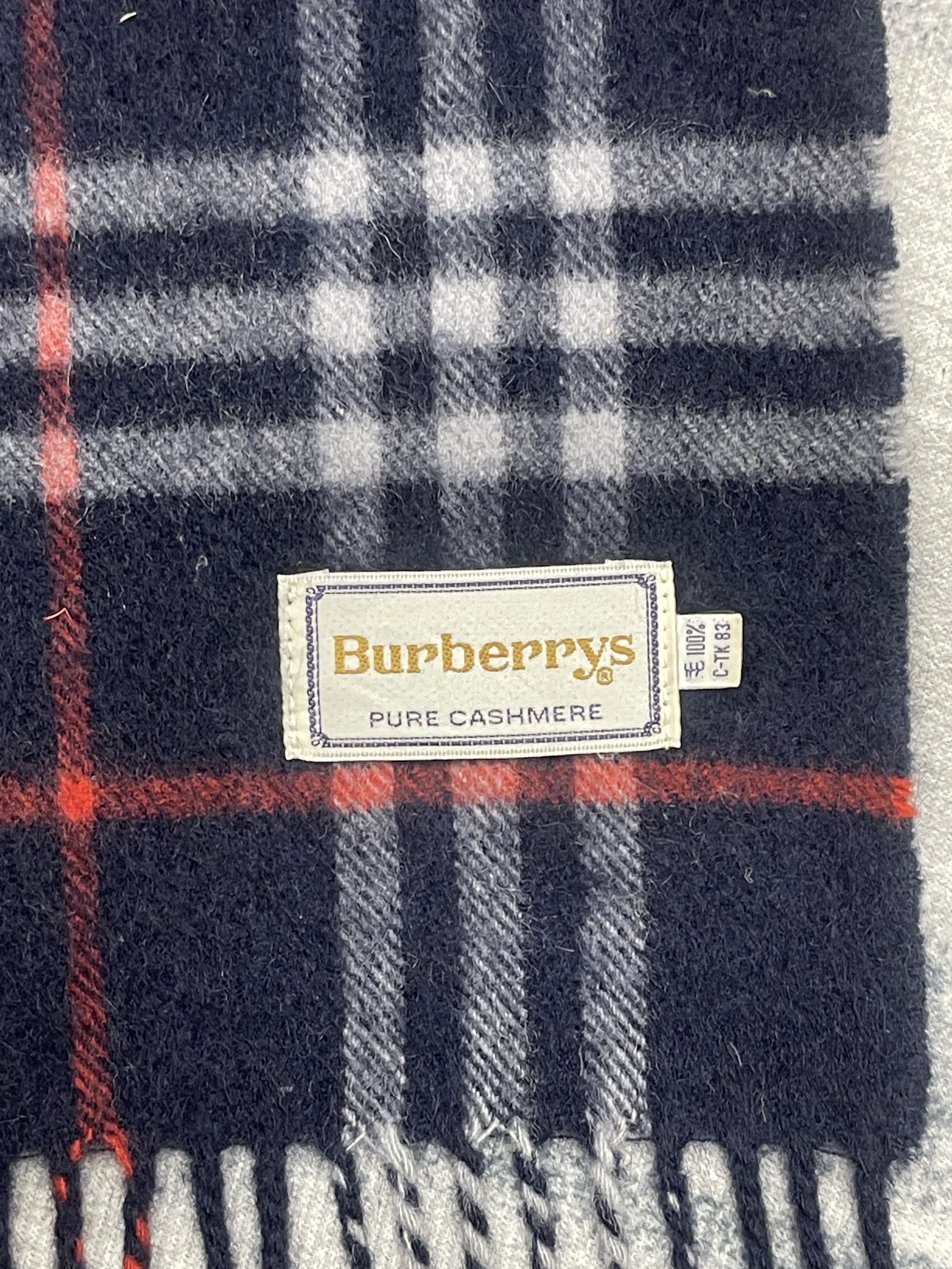Burberry Vintage Burberrys Checkered Muffler Scarf - 6232 Size ONE SIZE - 5 Thumbnail