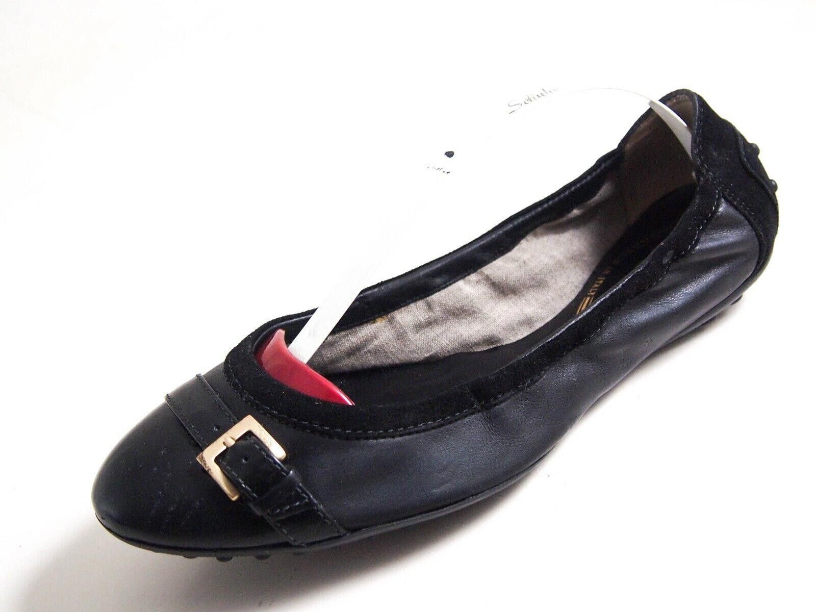 Tod's Tod's Ballet Flats Black Leather Suede Women Size EU 36 US 6 $480 Size US 6 / IT 36 - 2 Thumbnail