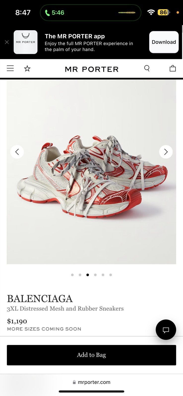 Balenciaga BALENCIAGA 3XL Distressed Mesh and Rubber Sneakers Size US 7 / EU 40 - 11 Thumbnail