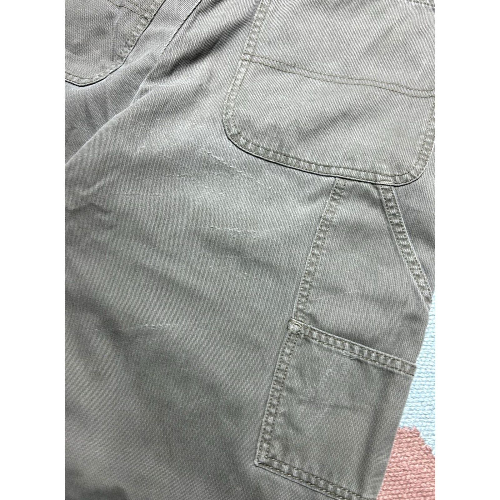 Dockers VINTAGE Dockers Carpenter Pants Wide-Leg Corduroy Workwear 33x32 Mens Green Size US 33 - 4 Thumbnail