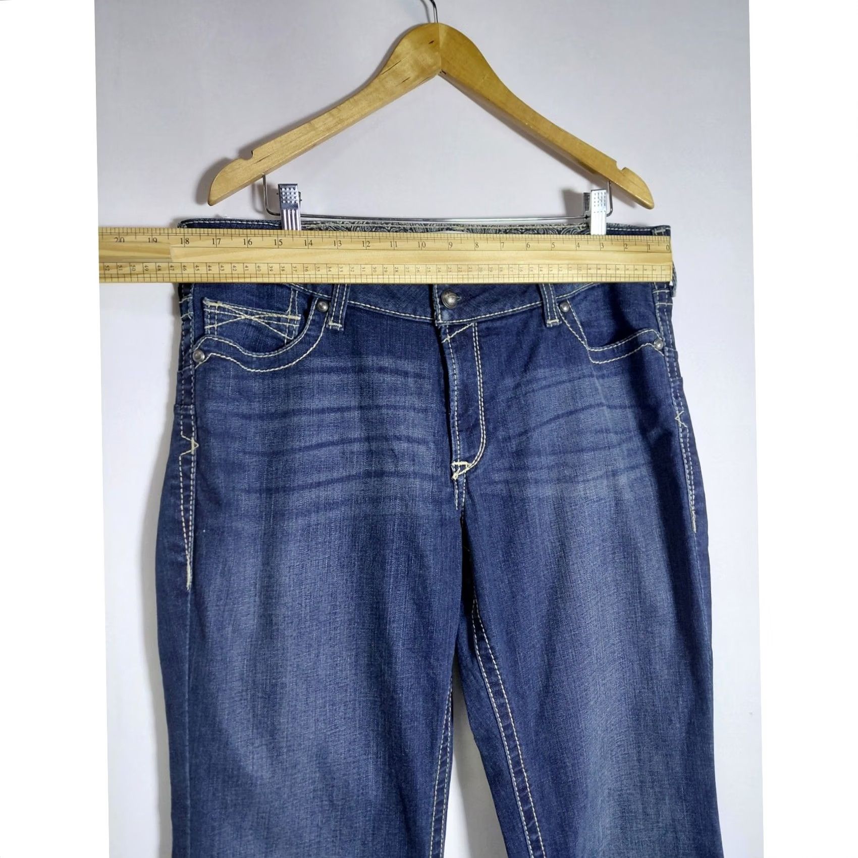 Ariat ARIAT REAL Denim Jeans Blue Solid Classic Men Size 34 Size US 34 / EU 50 - 6 Thumbnail