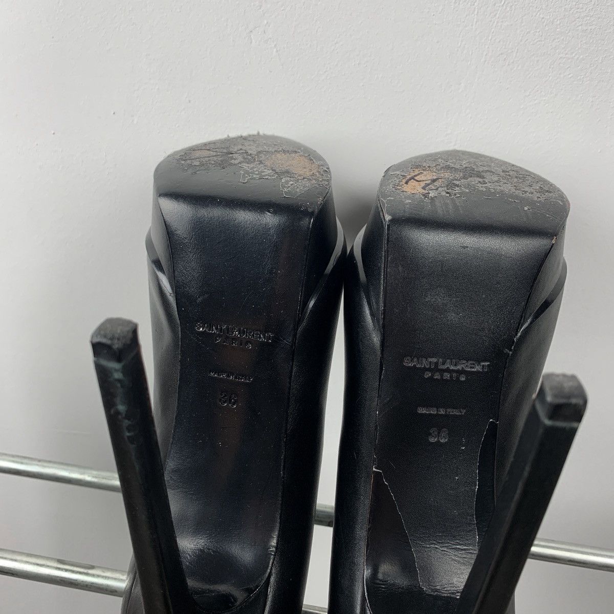 Saint Laurent Paris Saint Laurent Paris Black Heels Pumps Size US 6 / IT 36 - 7 Thumbnail