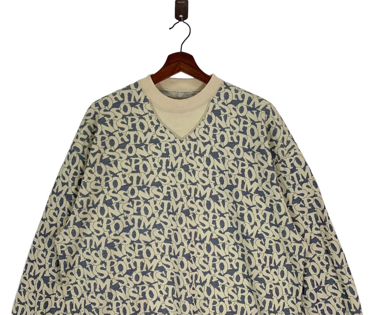 Designer × Missoni Vintage Missoni Sports Full Print Jumpers Pullover Crewneck Size US M / EU 48-50 / 2 - 4 Thumbnail