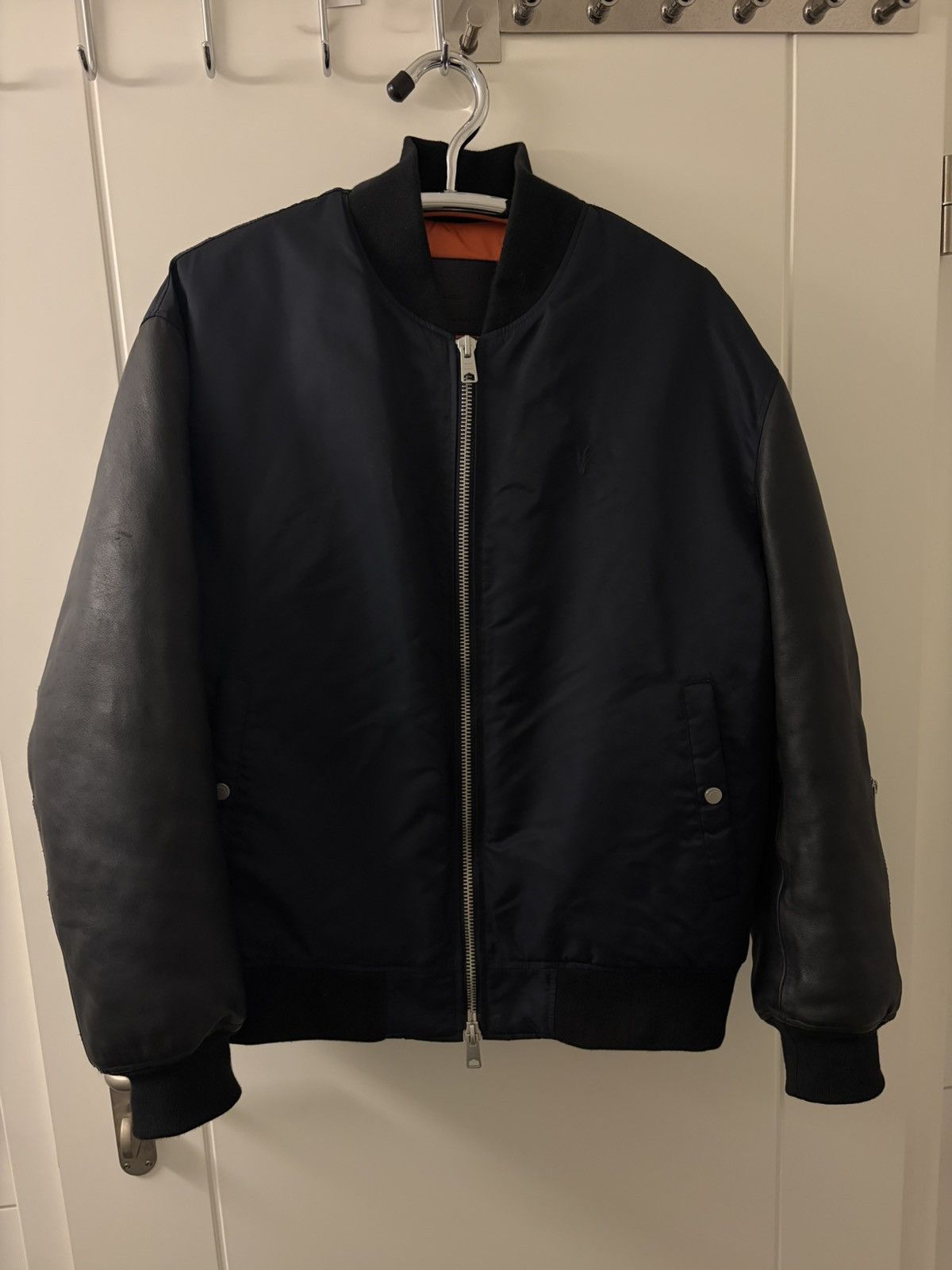Allsaints AllSaints MYLER - Bomber Jacket - blac ink blue/dark blue Size US L / EU 52-54 / 3 - 1 Thumbnail