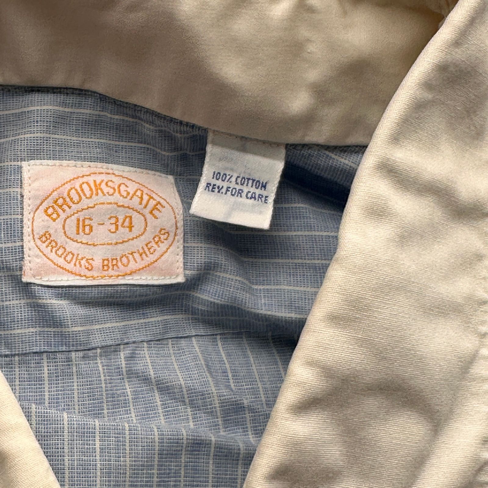 Brooks Brothers VTG Brooks Brothers Pinstripe Long Sleeve Shirt 16-34 Blue Size US L / EU 52-54 / 3 - 3 Thumbnail