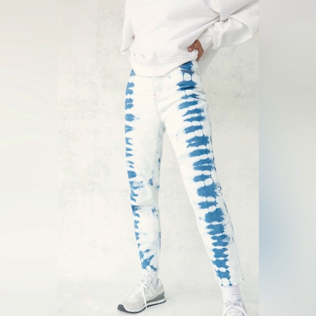 Pacsun PacSun Tie Dye High Waisted Straight Leg Jeans size 23 Size 23" - 10 Thumbnail