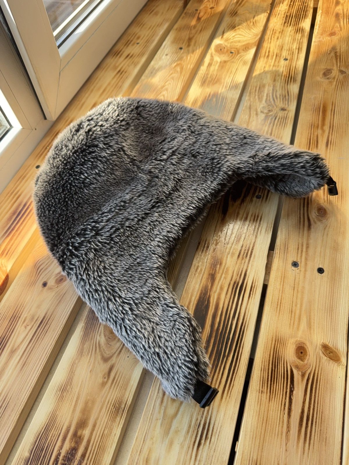 Le Grande Bleu (L.G.B.) Vintage Y2K Fuzzy Fur Ushanka Hat if six was nine LGB Style Size ONE SIZE - 5 Thumbnail