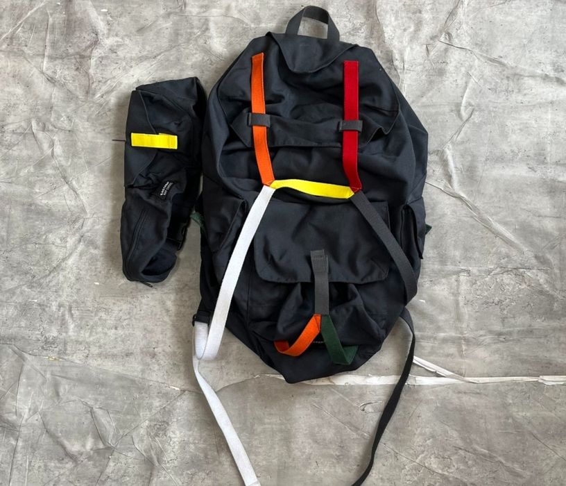 Original Raf Simons X Eastpak Men Nylon Gray Very Small Backpack