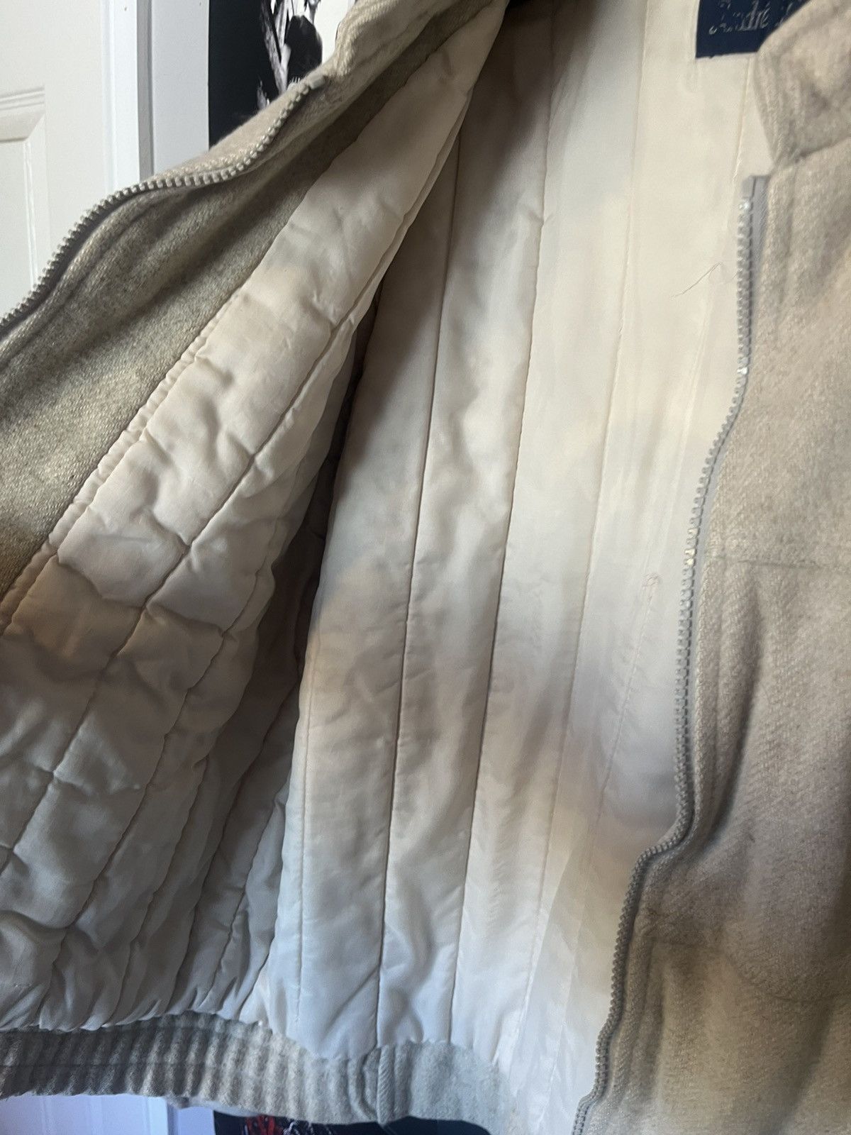 Other Vintage Y2K 2000’s Heavy Thick Cropped Wool Blend Jacket Size US L / EU 52-54 / 3 - 4 Thumbnail