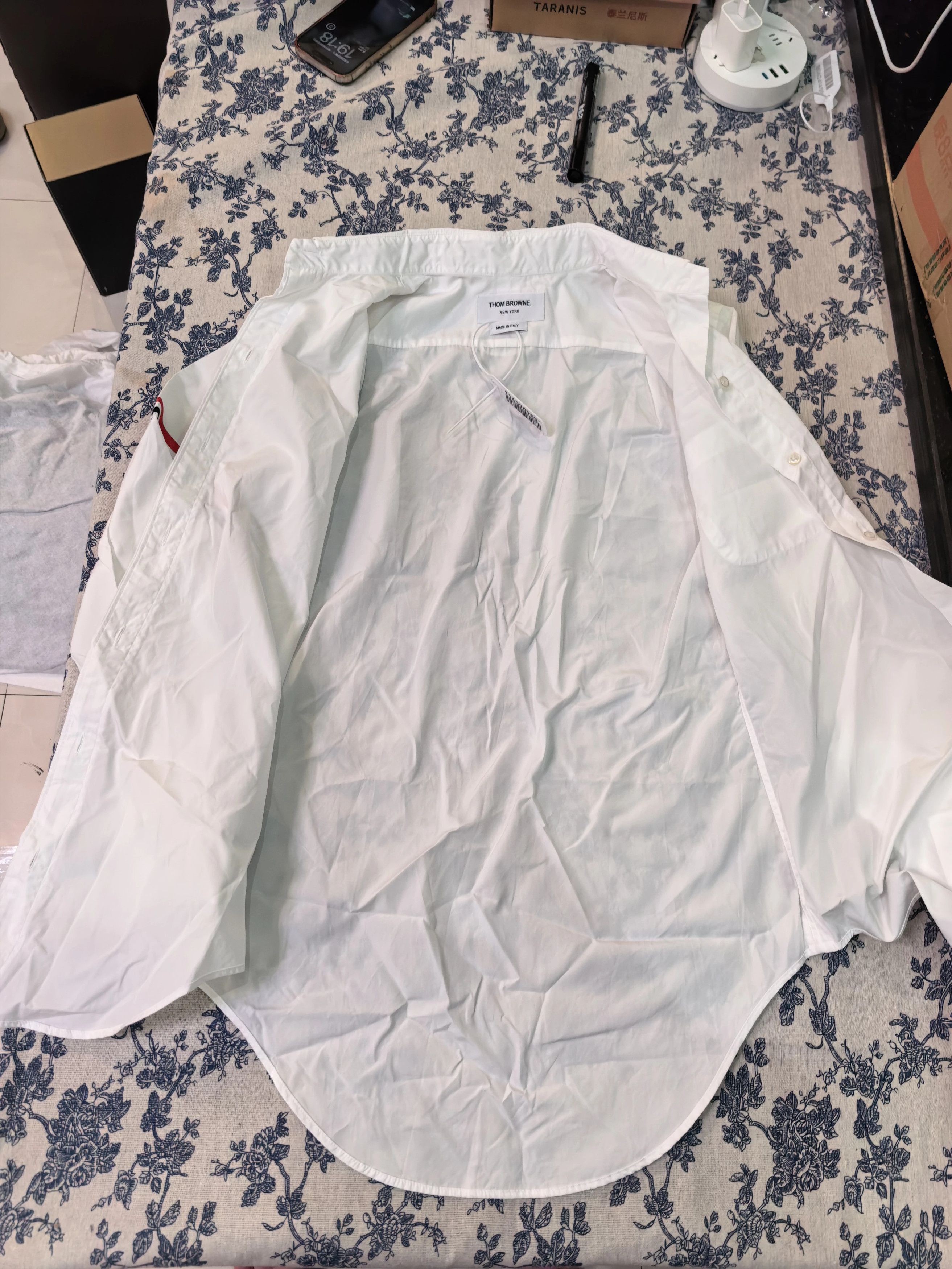 Thom Browne Thom Browne White LS Shirt 40 Near New Size S / US 4 / IT 40 - 3 Thumbnail