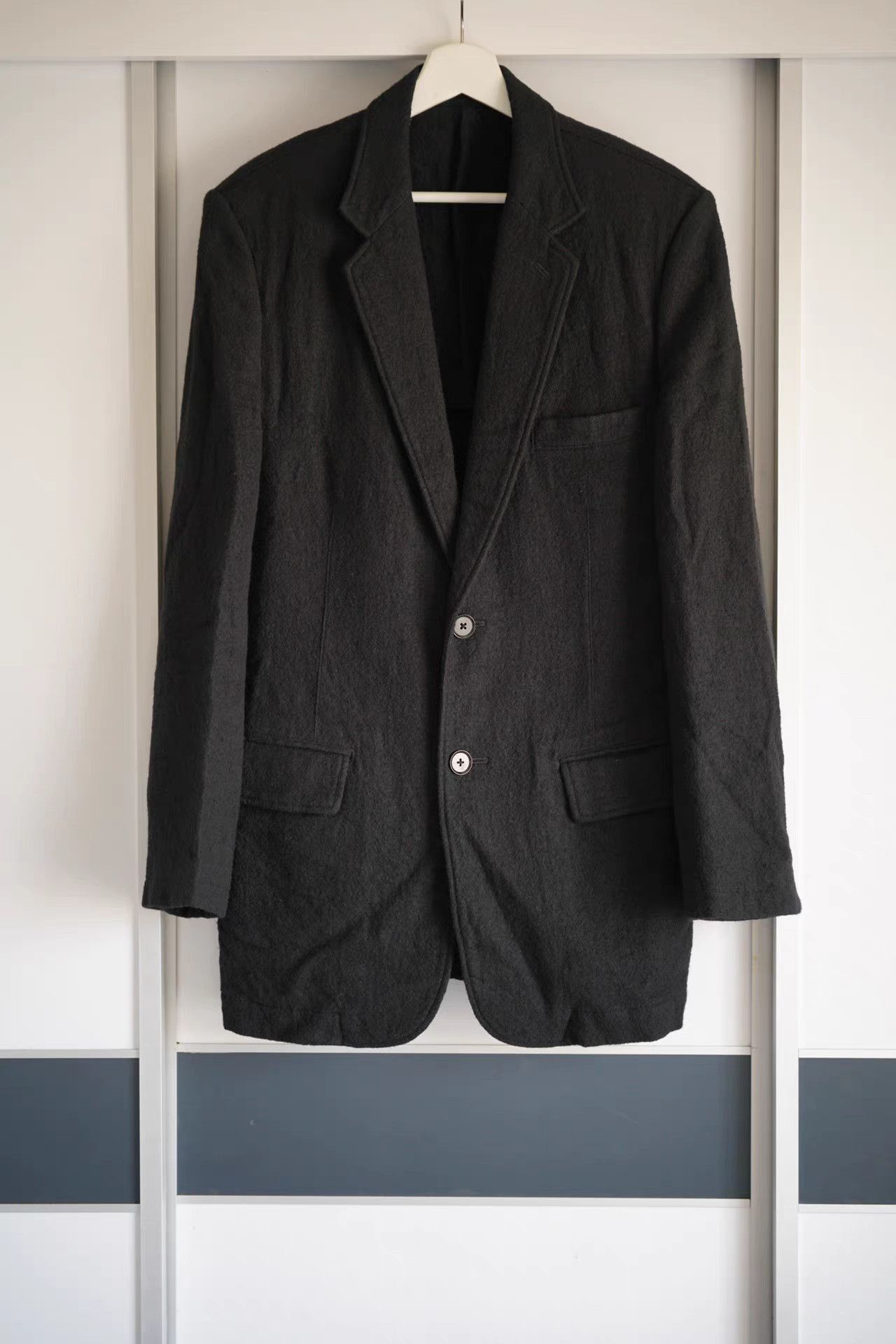 Yohji Yamamoto Black Single-Breasted Blazer - Size L Size US L / EU 52-54 / 3 - 1 Thumbnail