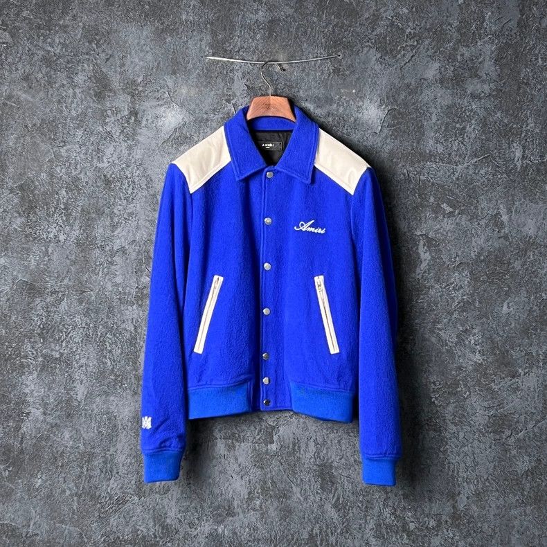Amiri AMIRI Blue and White Jacket Coat Size US L / EU 52-54 / 3 - 1 Thumbnail