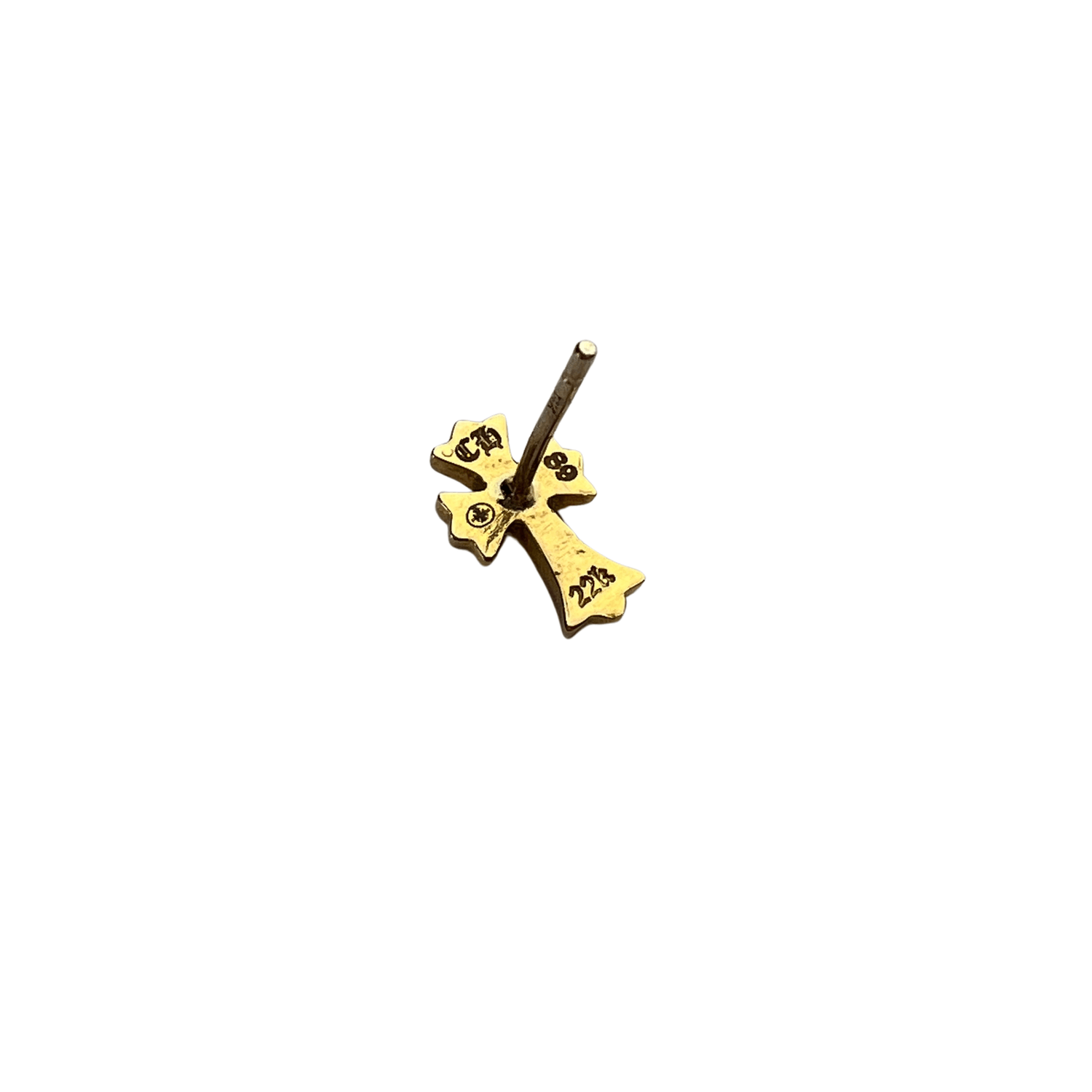 Chrome Hearts Chrome Hearts 22K Gold Baby Fat Earring Size ONE SIZE - 3 Thumbnail