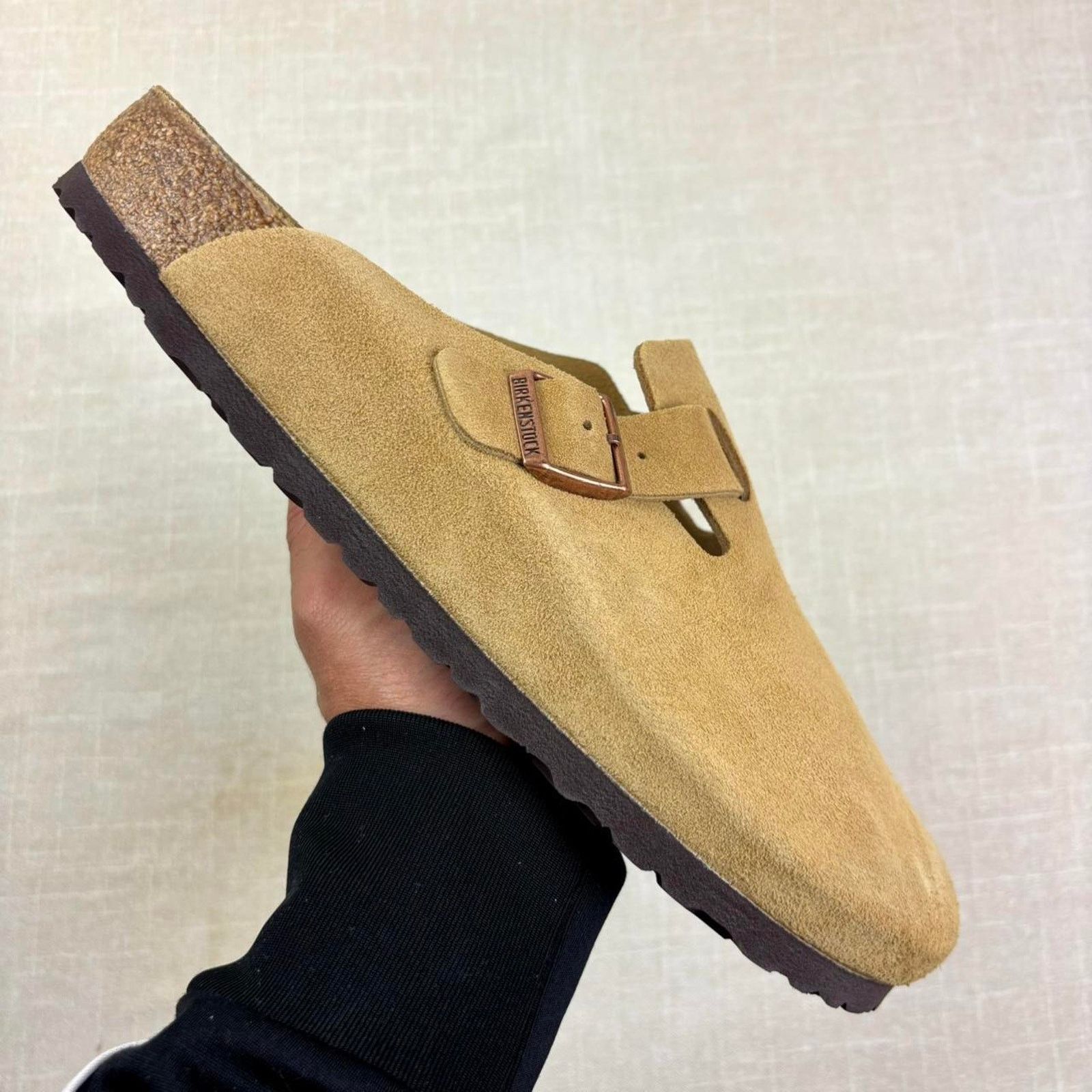 Birkenstock ☕️ 2023 Birkenstock Boston Suede “Latte Cream” 13M Size US 13 / EU 46 - 1 Thumbnail