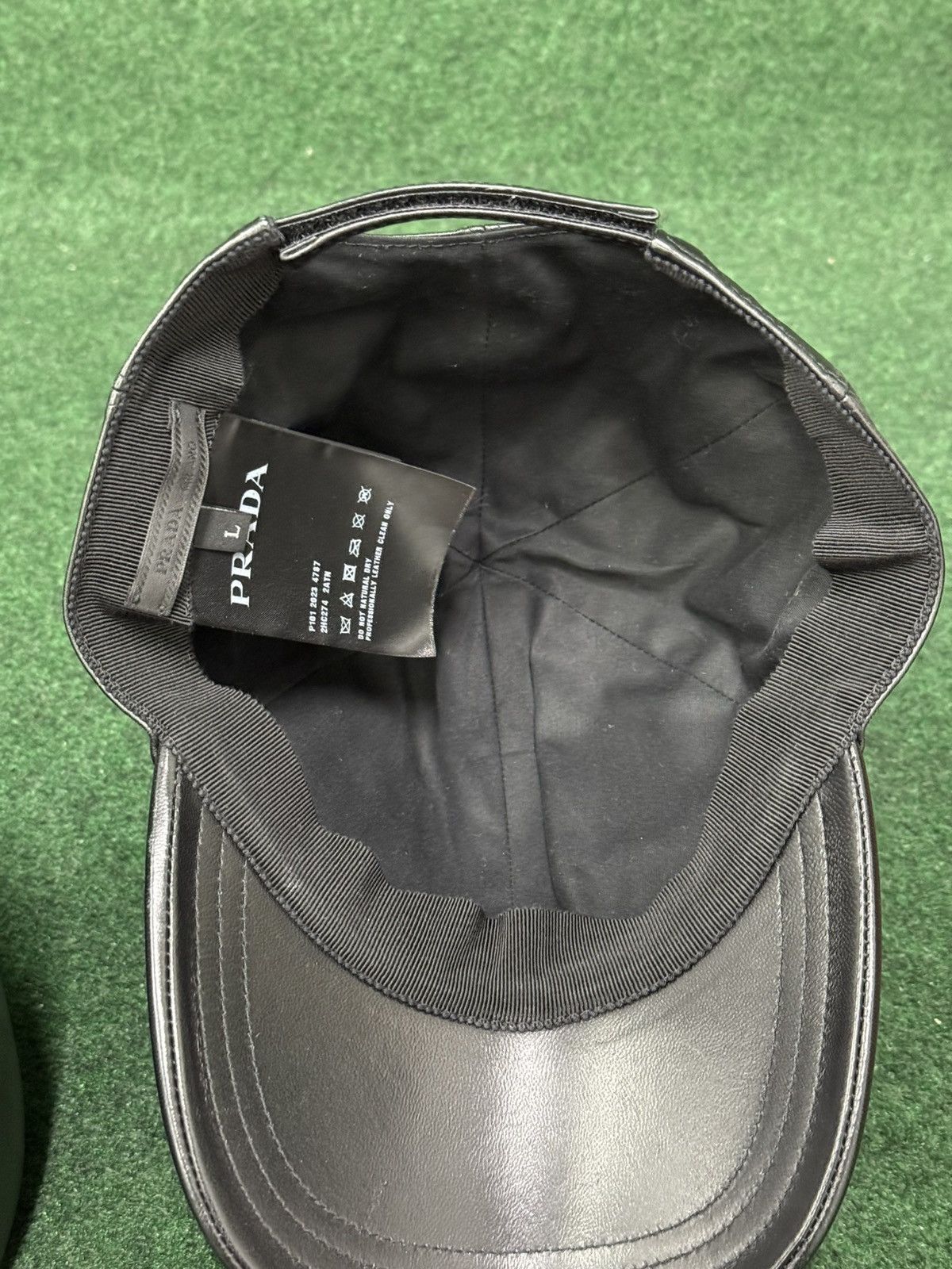 Prada Prada Nappa Leather Baseball Cap Size ONE SIZE - 4 Thumbnail