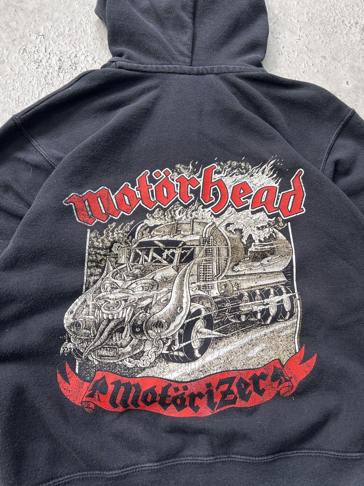 Band Tees × Vintage Vintage 90's Motorhead hoodie zip rock band Motörhead Size US S / EU 44-46 / 1 - 12 Thumbnail