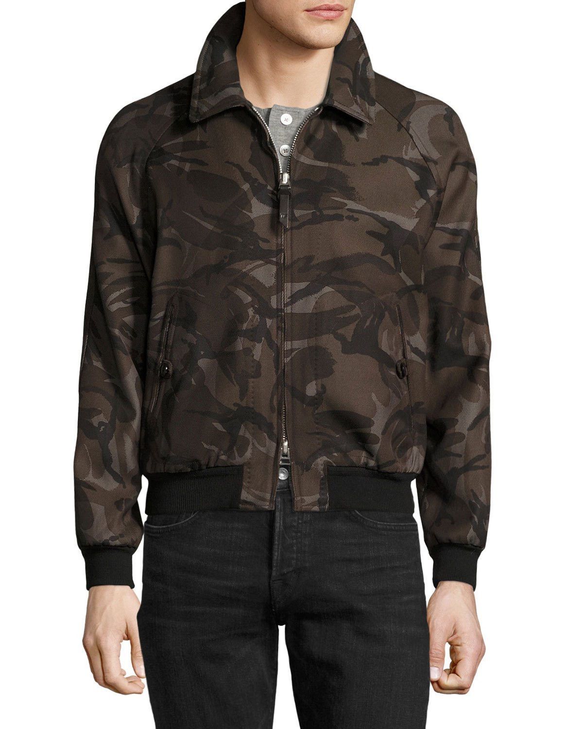 Tom Ford Effortless Cool, $4,300 w/tax TOM FORD Viscose Camo Jacket Size US M / EU 48-50 / 2 - 6 Thumbnail