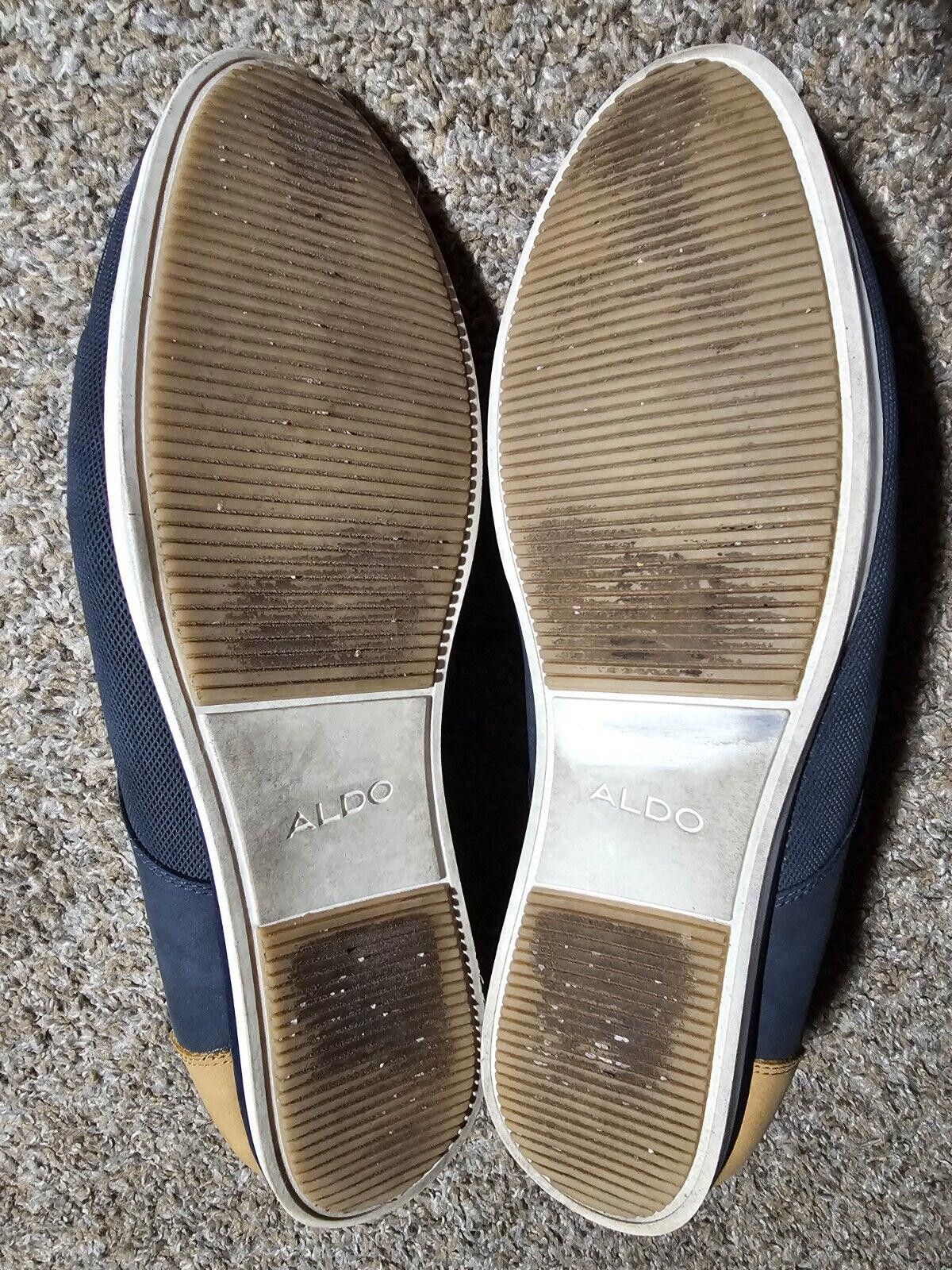 Aldo ALDO Mens Oxfords Blue Lace Up Casual Dress Shoes US12 UK11 Size US 12 / EU 45 - 7 Thumbnail