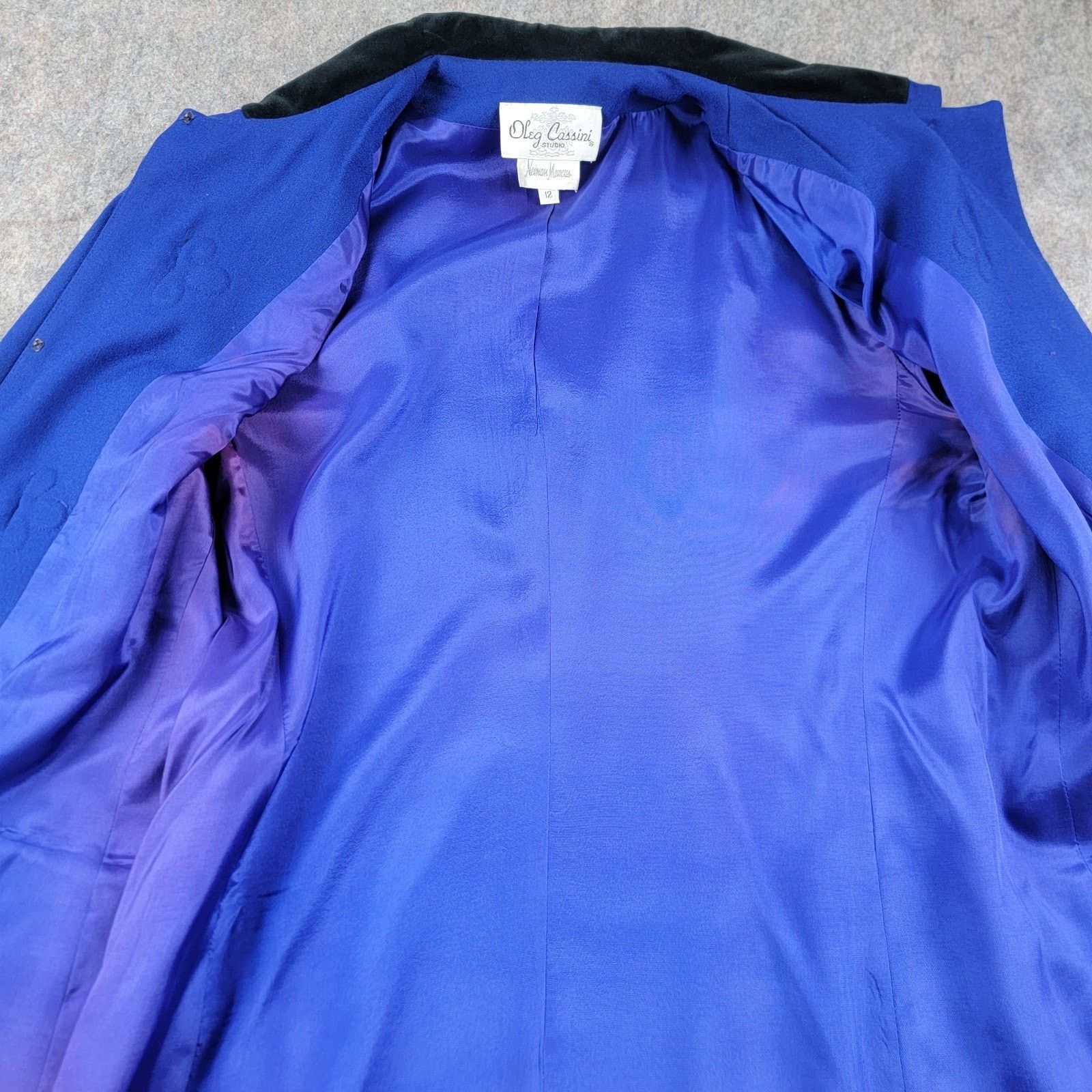 Oleg Cassini Oleg Cassini Vintage Frog Clip Wool Over Coat Jackie O Size XL / US 12-14 / IT 48-50 - 14 Thumbnail