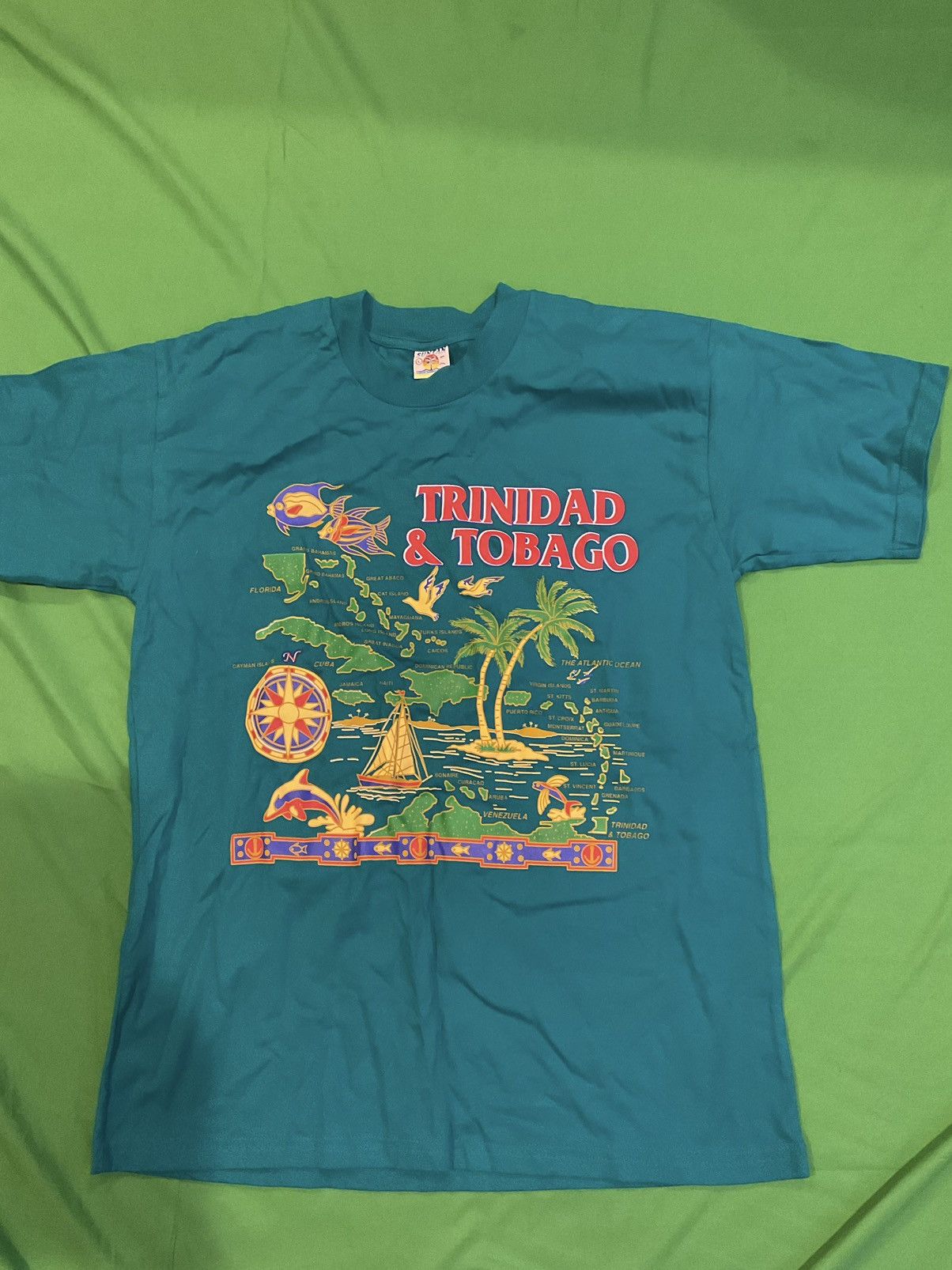 Vintage Vintage Trinidad & Tobago tee shirt Size US L / EU 52-54 / 3 - 1 Thumbnail