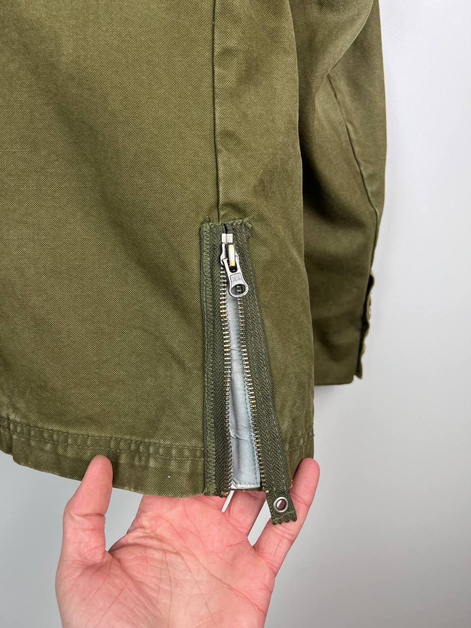 Diesel Diesel SK-Y78 khaki cotton leather trim blazer jacket Size US M / EU 48-50 / 2 - 12 Thumbnail